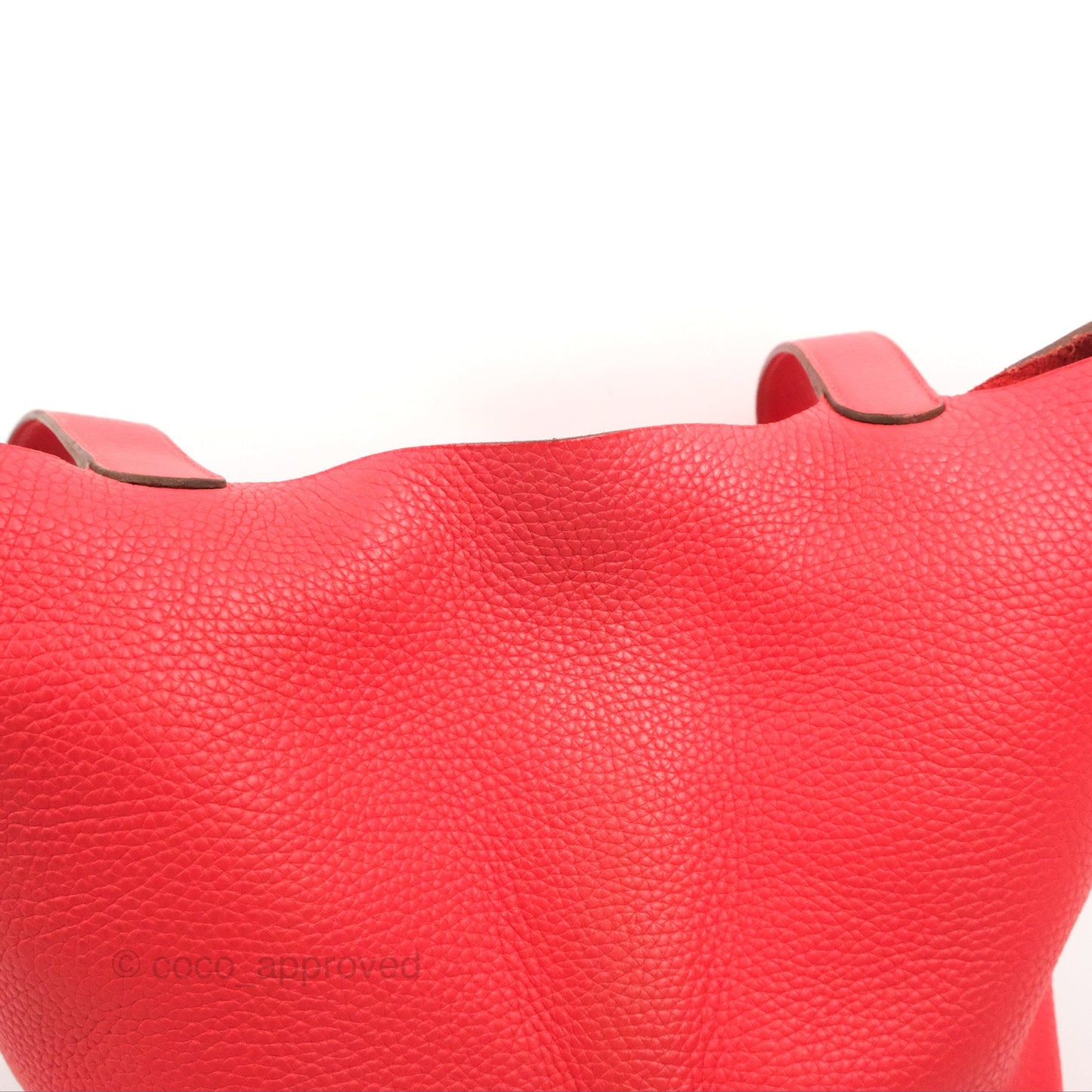 Hermès Picotin 22 Rouge Pivoine Clemence Palladium Hardware