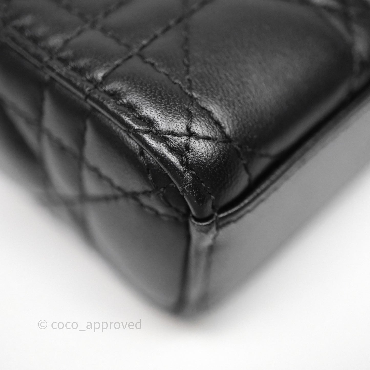 Dior Small Lady D-Joy Bag Black Lambskin Cannage Gold Hardware