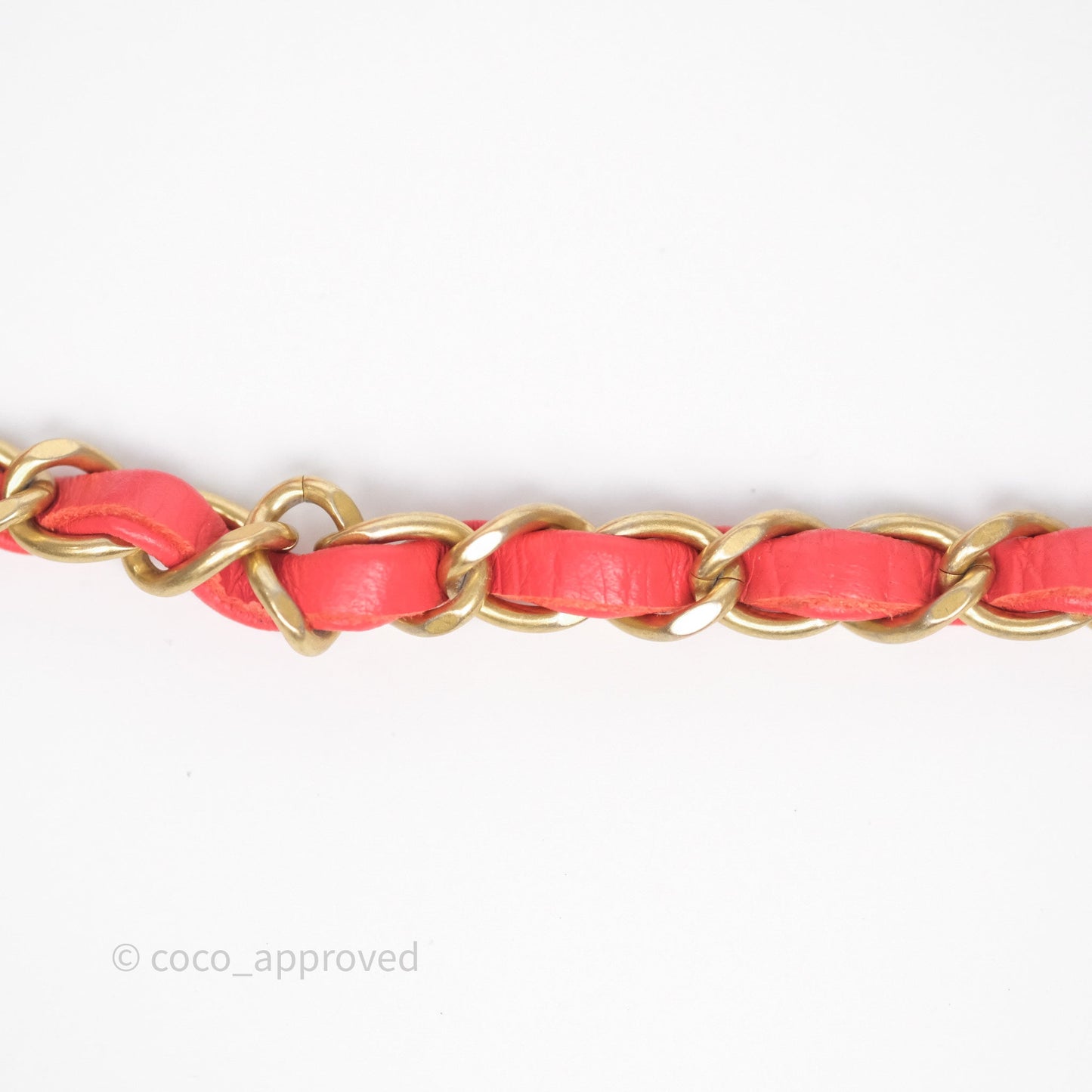 Chanel Mini Rectangular Quilted Red Lambskin Aged Gold Hardware