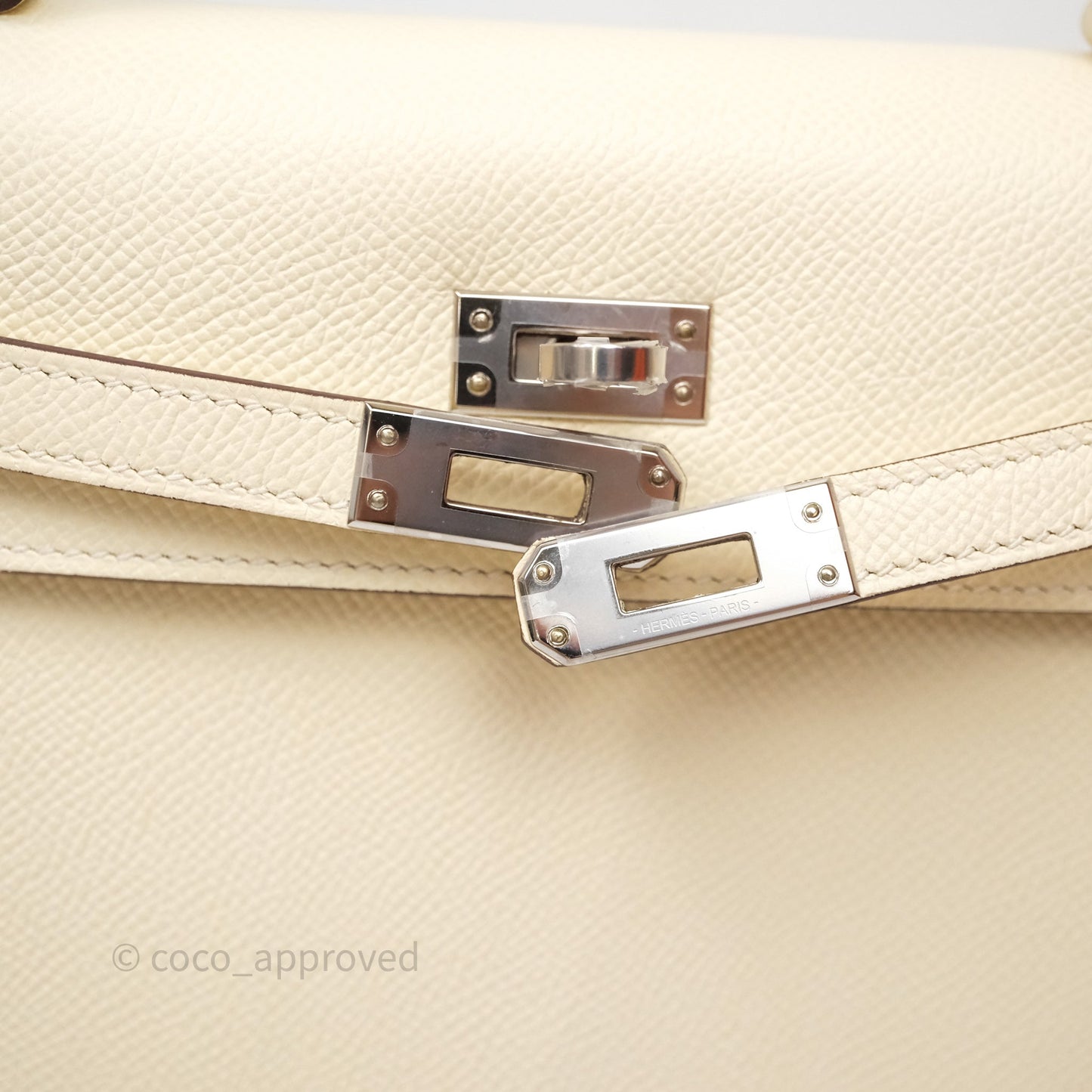 Hermes Kelly 25 Nata I2 Epsom Palladium Hardware