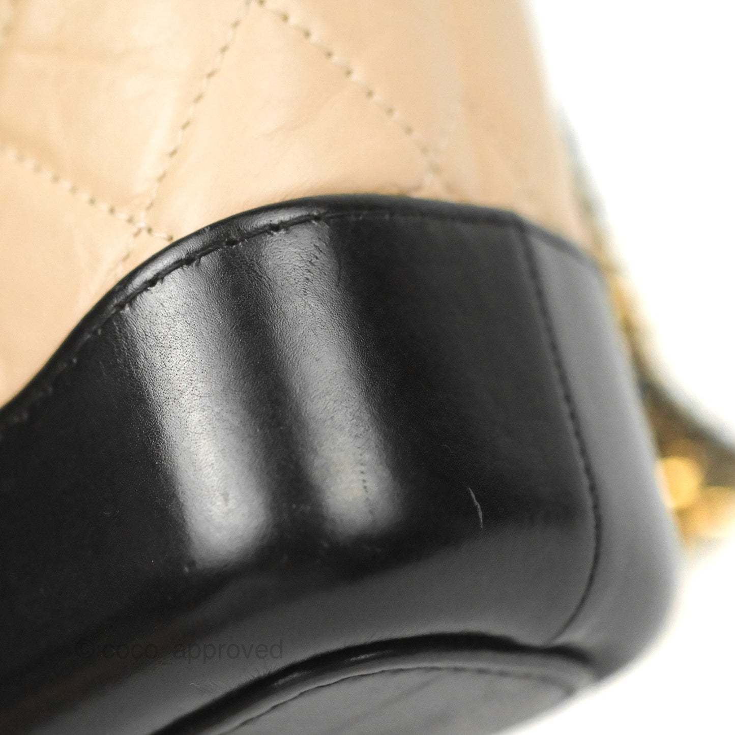Chanel Small Gabrielle Hobo Quilted Beige Aged Calfskin