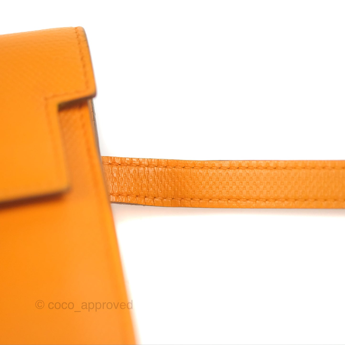 Hermès Kelly Long Wallet Jaune d'or Grain d’H Palladium Hardware