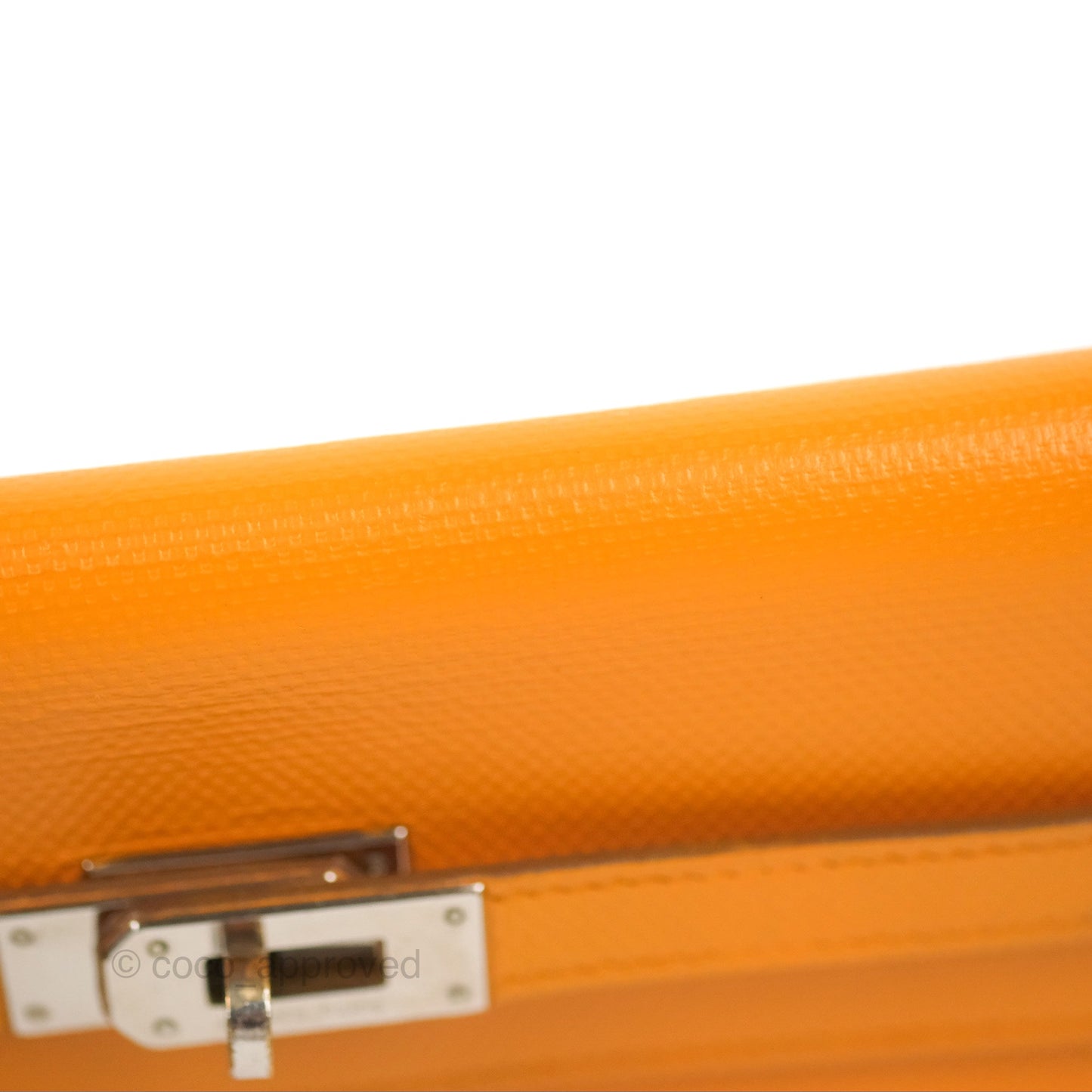 Hermès Kelly Long Wallet Jaune d'or Grain d’H Palladium Hardware