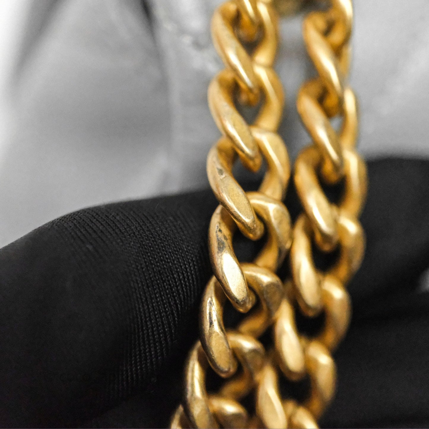 Chanel Mini Flap Bag Heart Adjustable Chain Grey Caviar Aged Gold Hardware