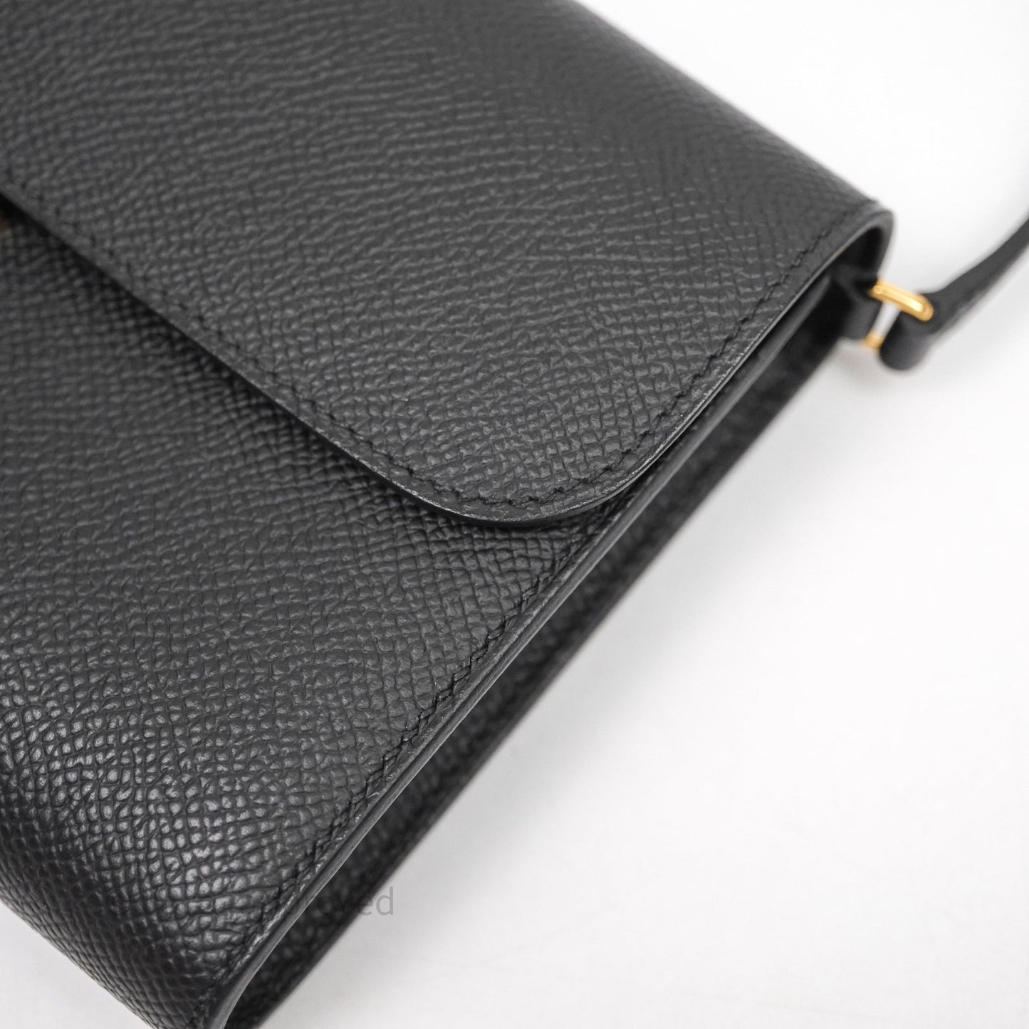 Hermès Constance Long To Go Wallet Black Noir 89 Epsom Lizard Gold Hardware