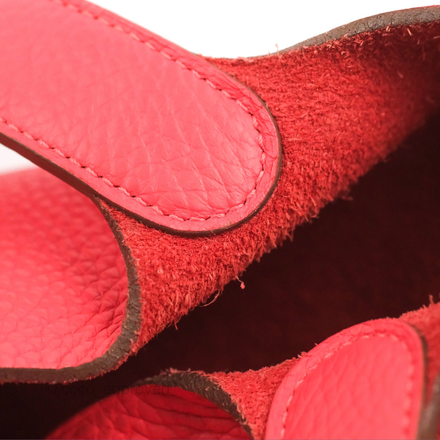 Hermès Picotin 22 Rouge Pivoine Clemence Palladium Hardware
