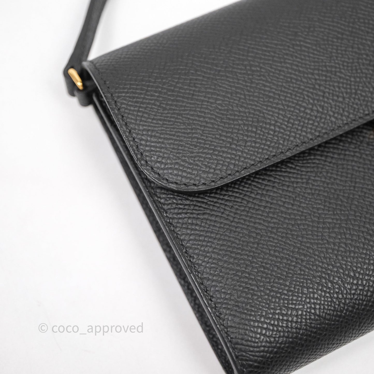 Hermès Constance Long To Go Wallet Black Noir 89 Epsom Lizard Gold Hardware