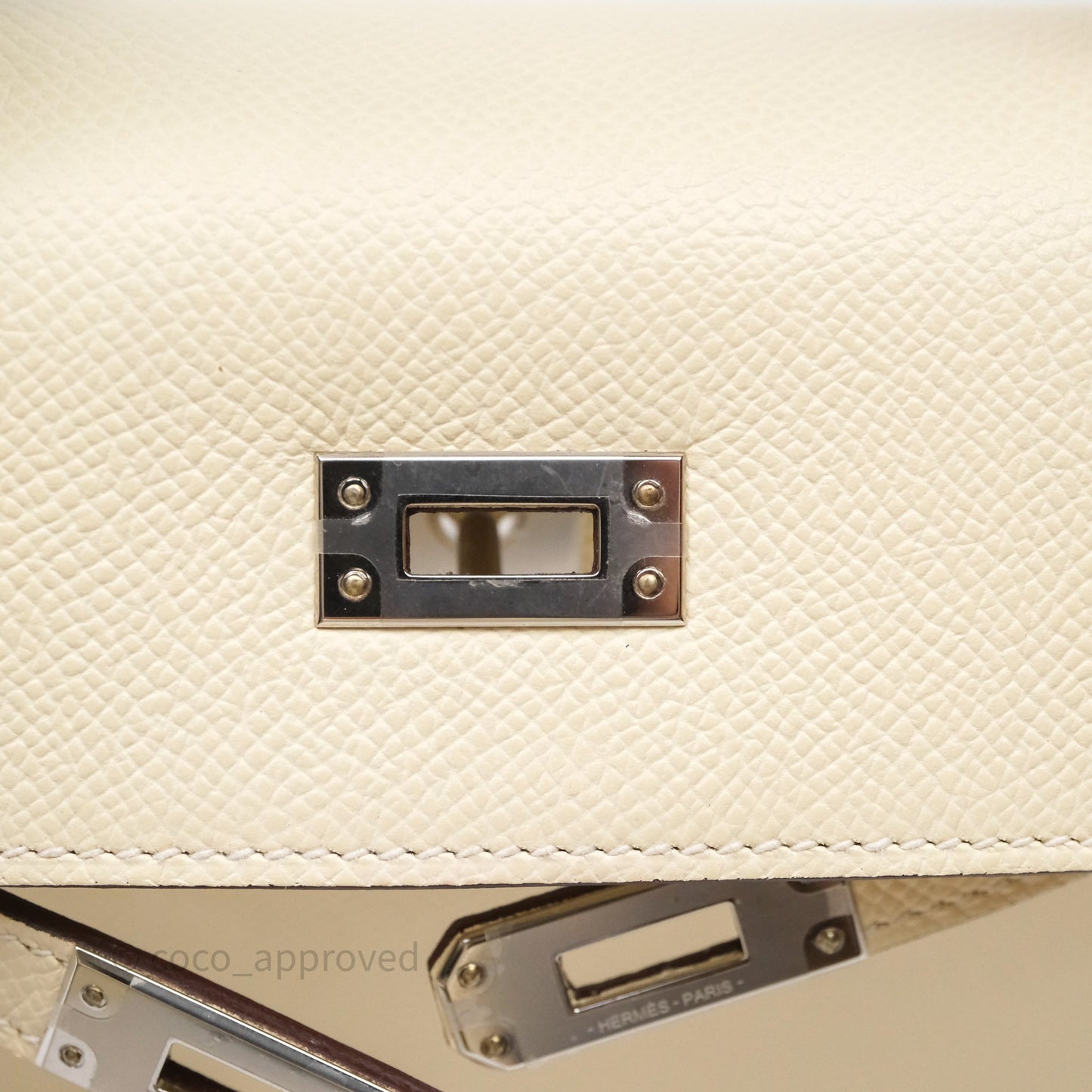 Hermes Kelly 25 Nata I2 Epsom Palladium Hardware