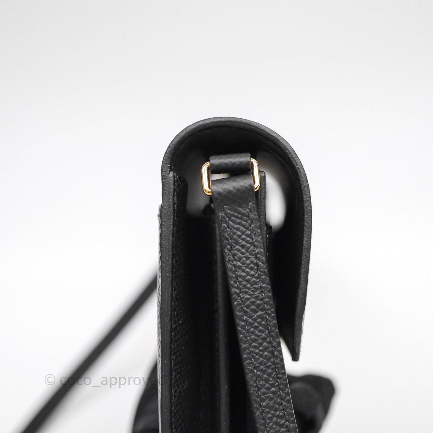 Hermès Constance Long To Go Wallet Black Noir 89 Epsom Lizard Gold Hardware