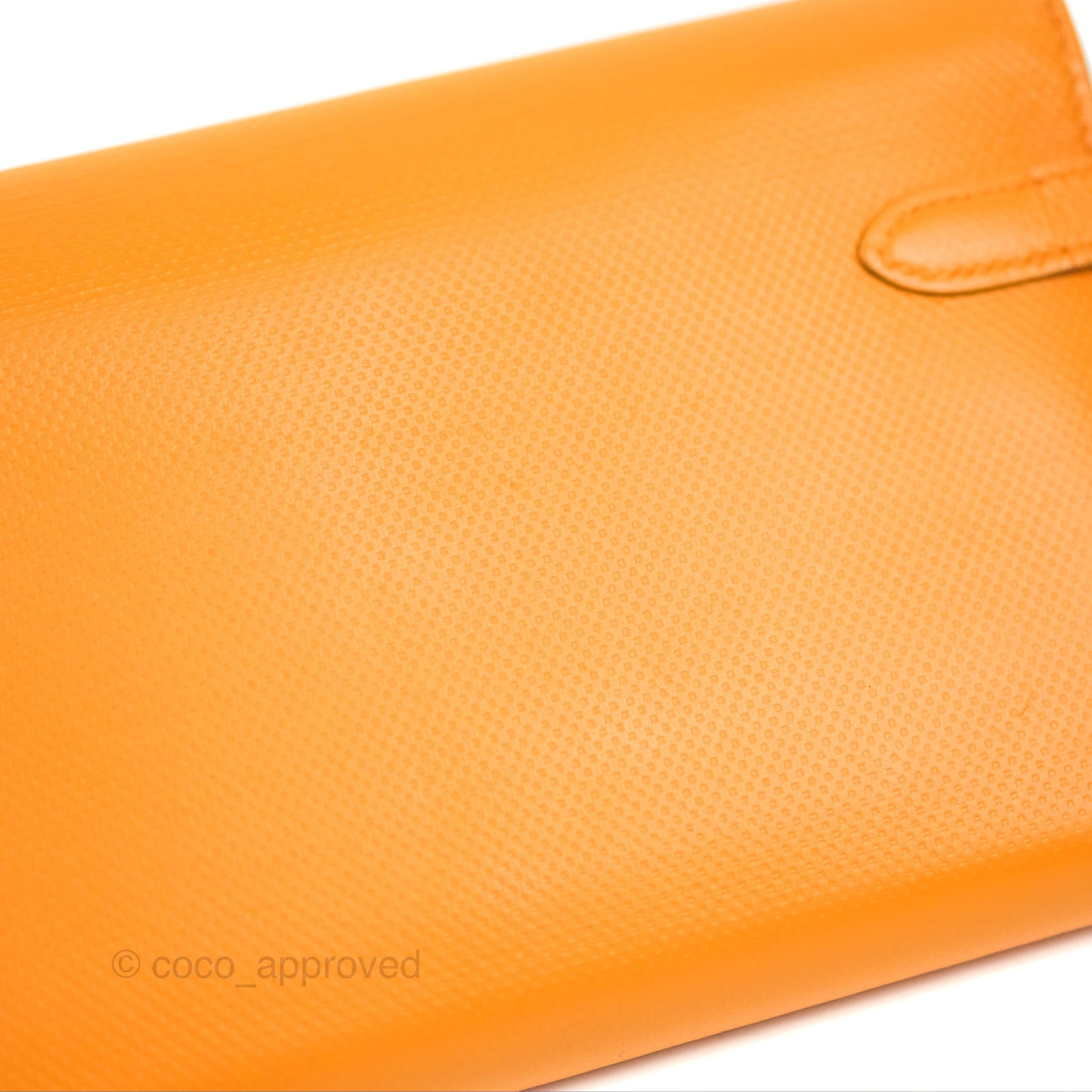 Hermès Kelly Long Wallet Jaune d'or Grain d’H Palladium Hardware
