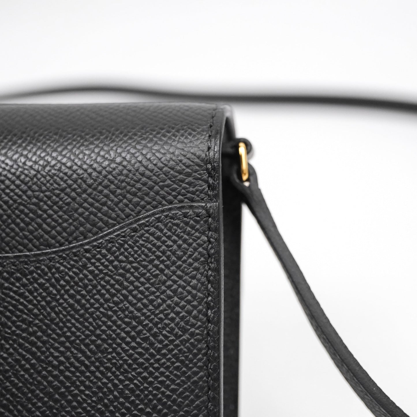 Hermès Constance Long To Go Wallet Black Noir 89 Epsom Lizard Gold Hardware
