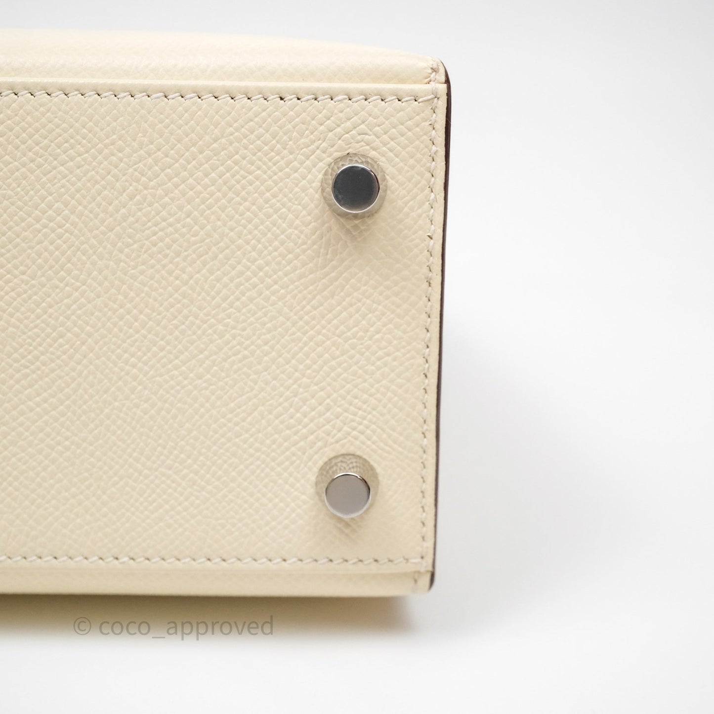 Hermes Kelly 25 Nata I2 Epsom Palladium Hardware