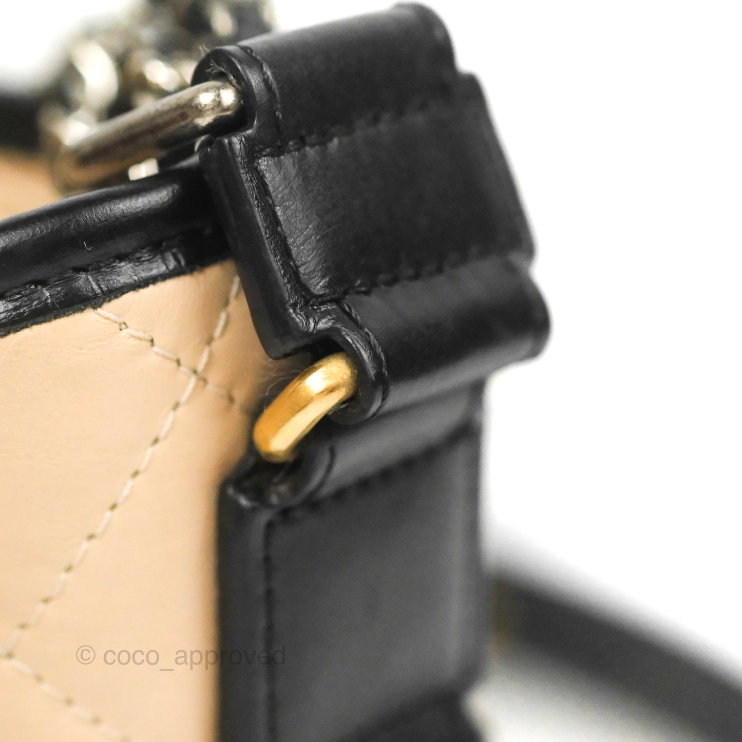 Chanel Small Gabrielle Hobo Quilted Beige Aged Calfskin