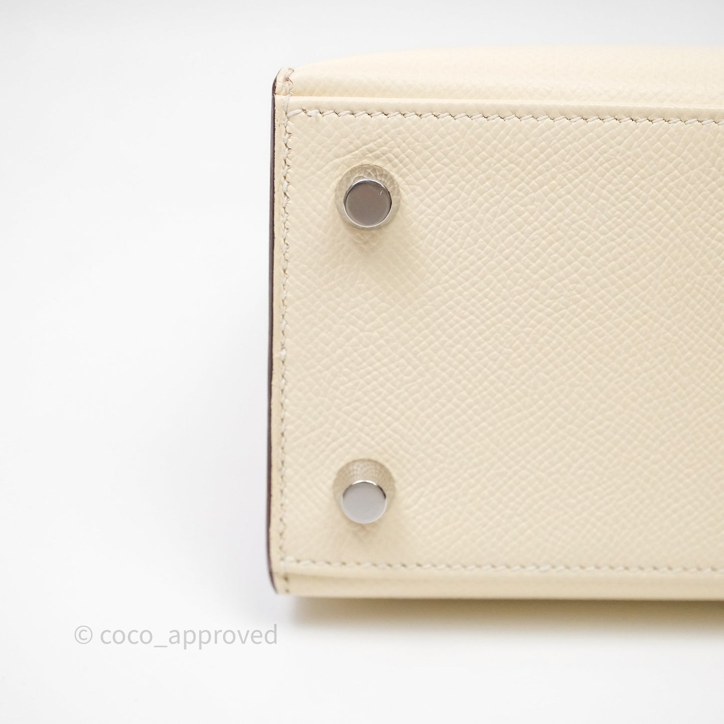 Hermes Kelly 25 Nata I2 Epsom Palladium Hardware