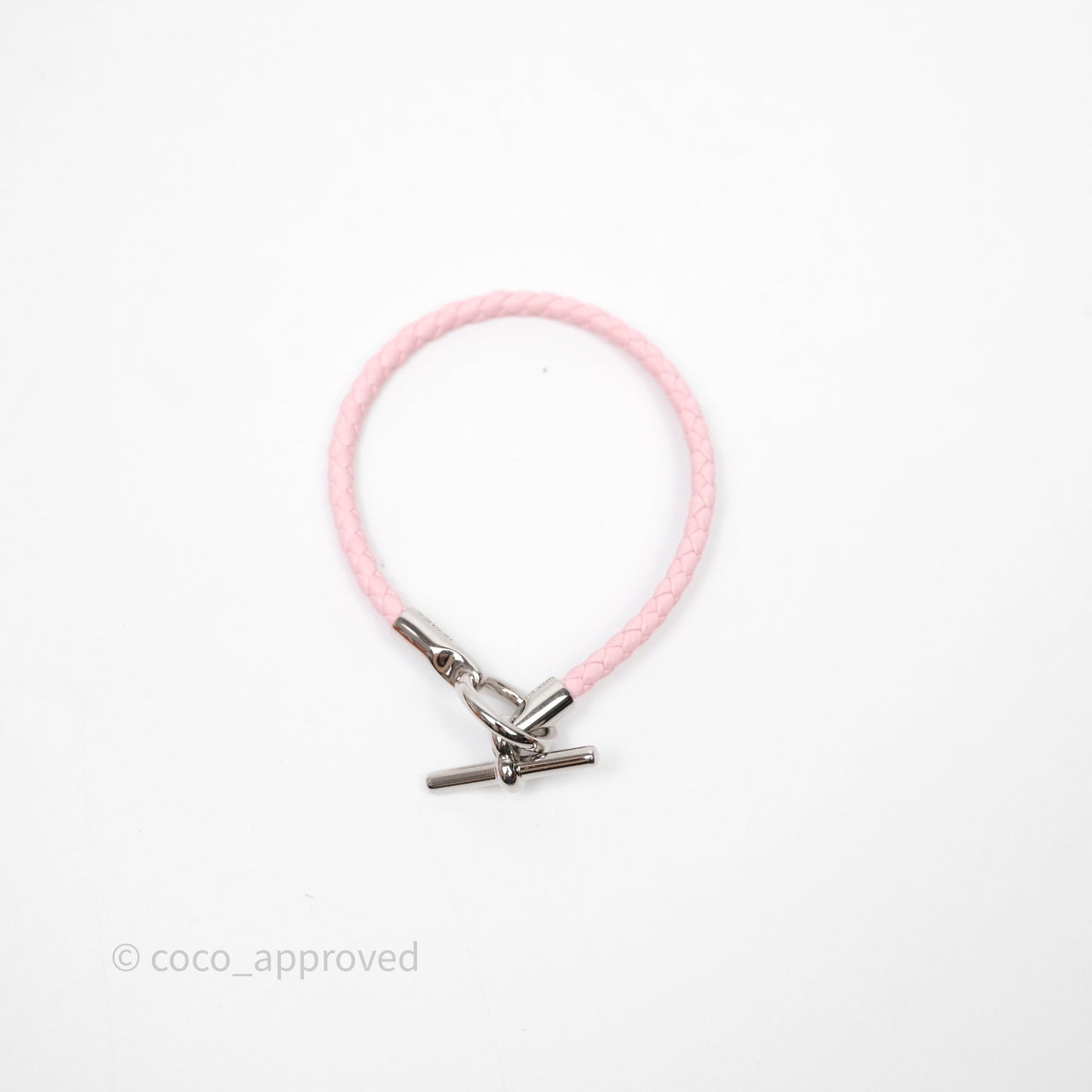 Hermès Glenan Bracelet Pink Palladium Hardware