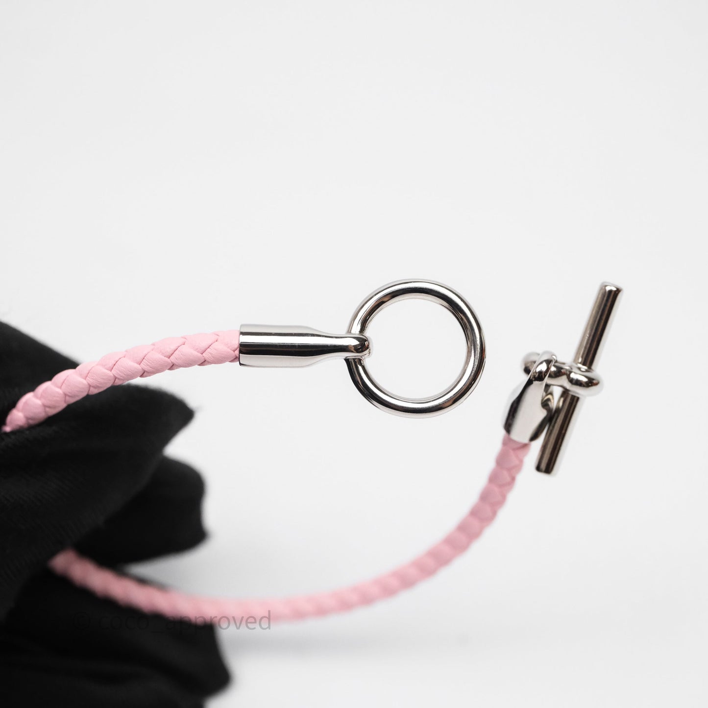 Hermès Glenan Bracelet Pink Palladium Hardware