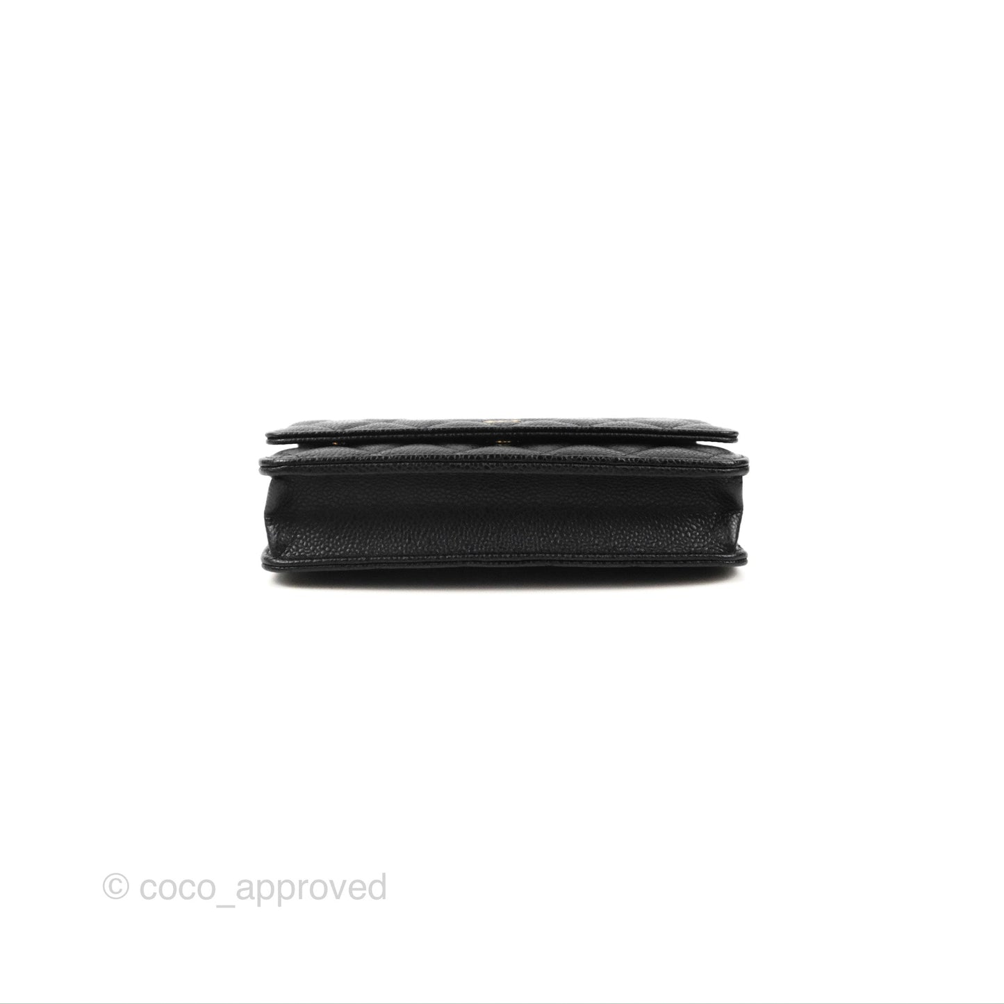 Chanel Quilted Classic WOC Black Caviar Gold Hardware