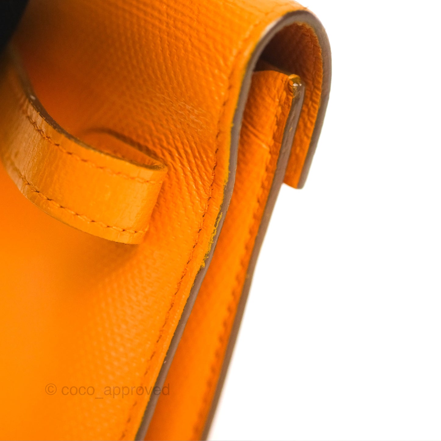 Hermès Kelly Long Wallet Jaune d'or Grain d’H Palladium Hardware