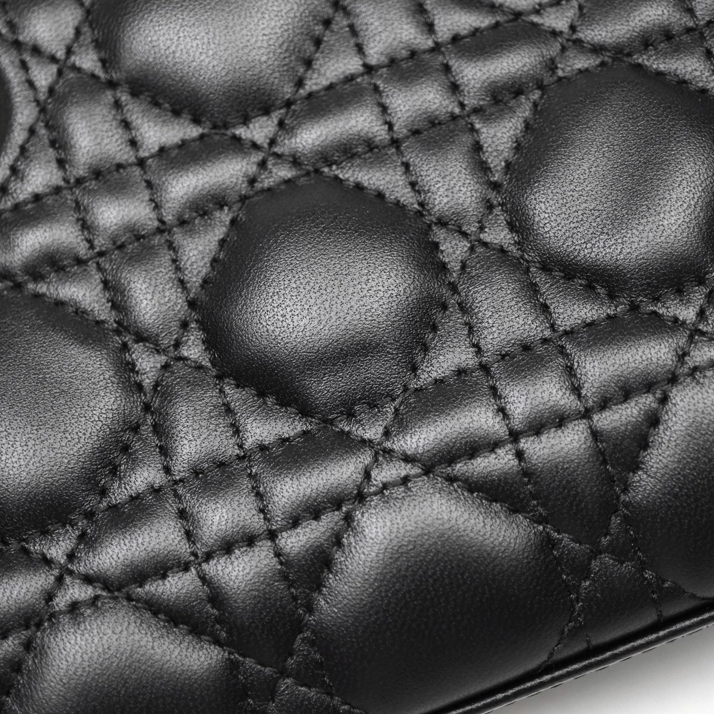 Dior Small Lady D-Joy Bag Black Lambskin Cannage Gold Hardware