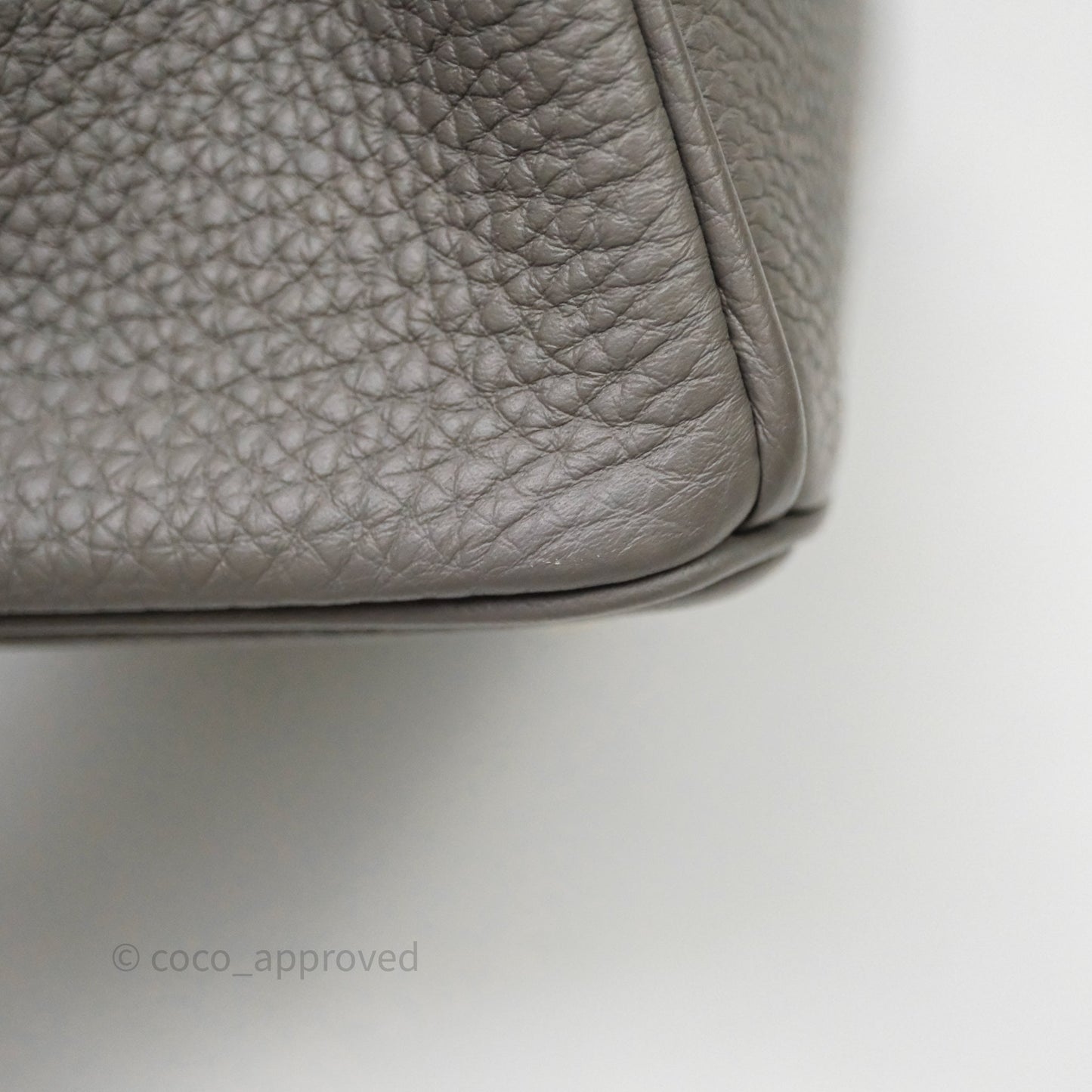 Hermes Birkin 25 Retourne Gris Meyer 0L Togo Gold Hardware