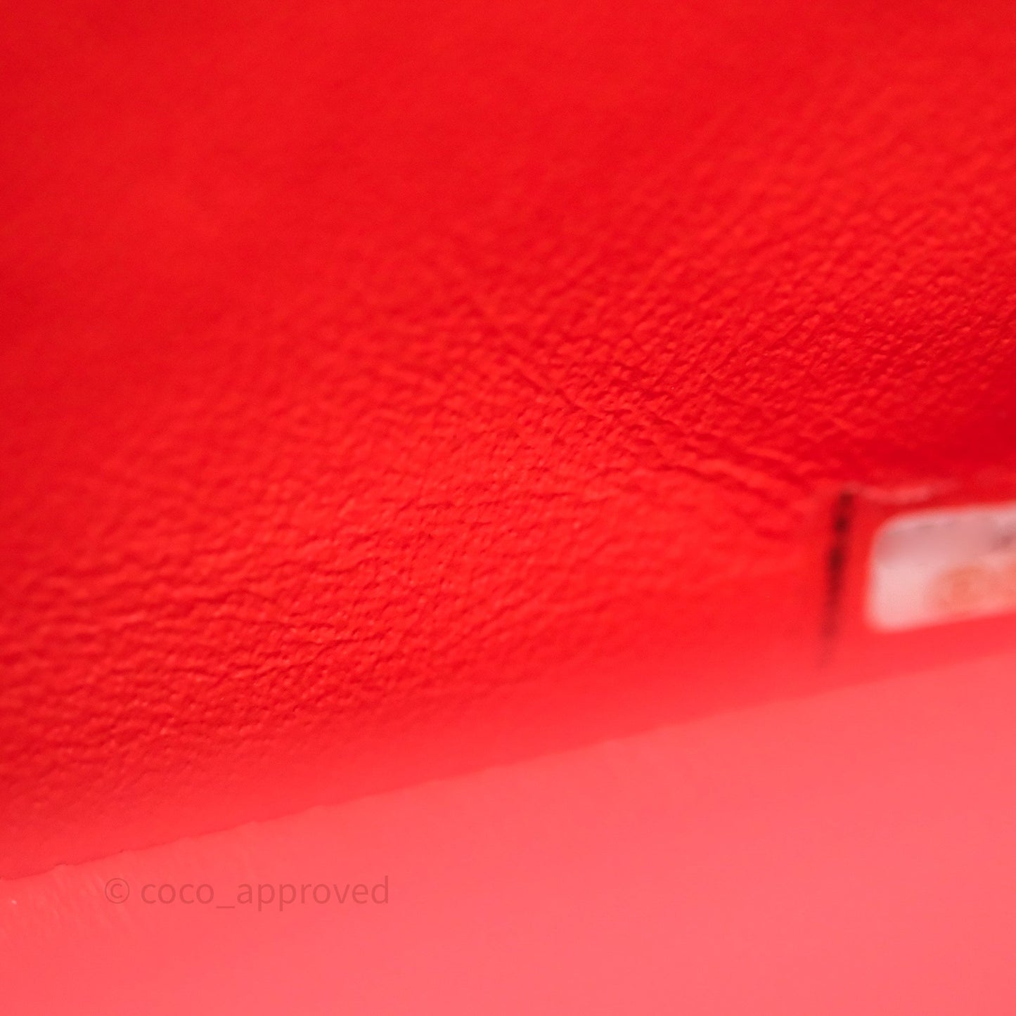 Chanel Mini Rectangular Quilted Red Lambskin Aged Gold Hardware