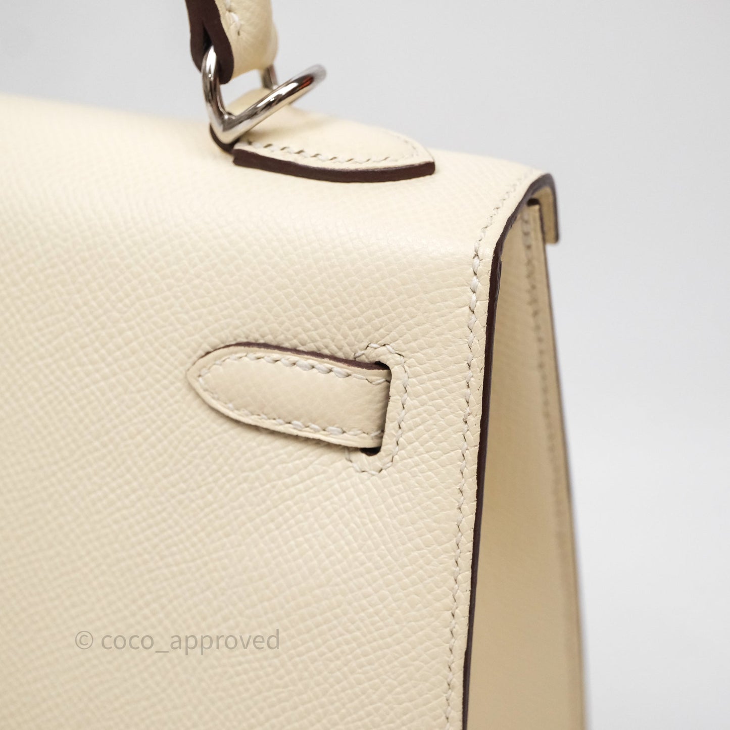 Hermes Kelly 25 Nata I2 Epsom Palladium Hardware