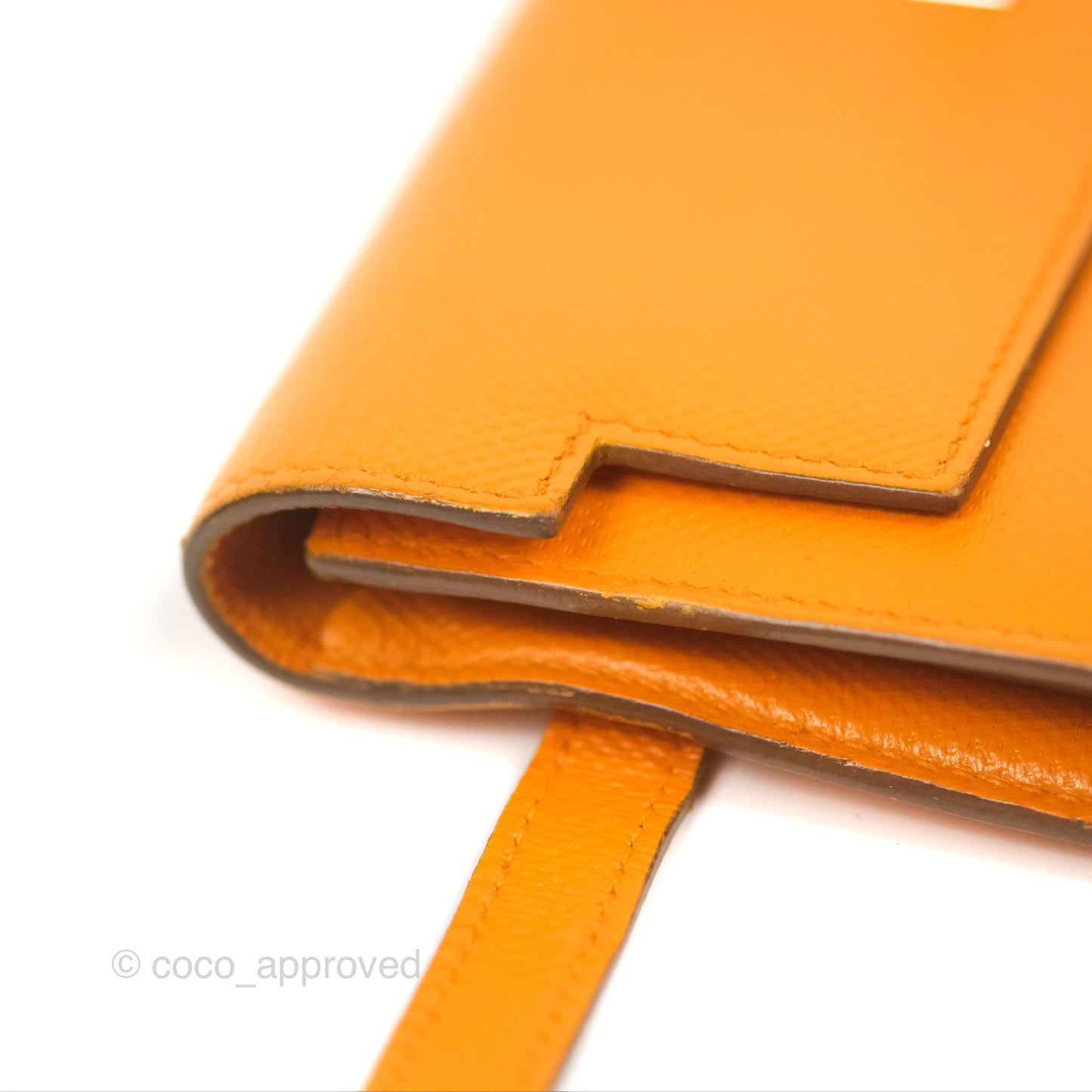 Hermès Kelly Long Wallet Jaune d'or Grain d’H Palladium Hardware