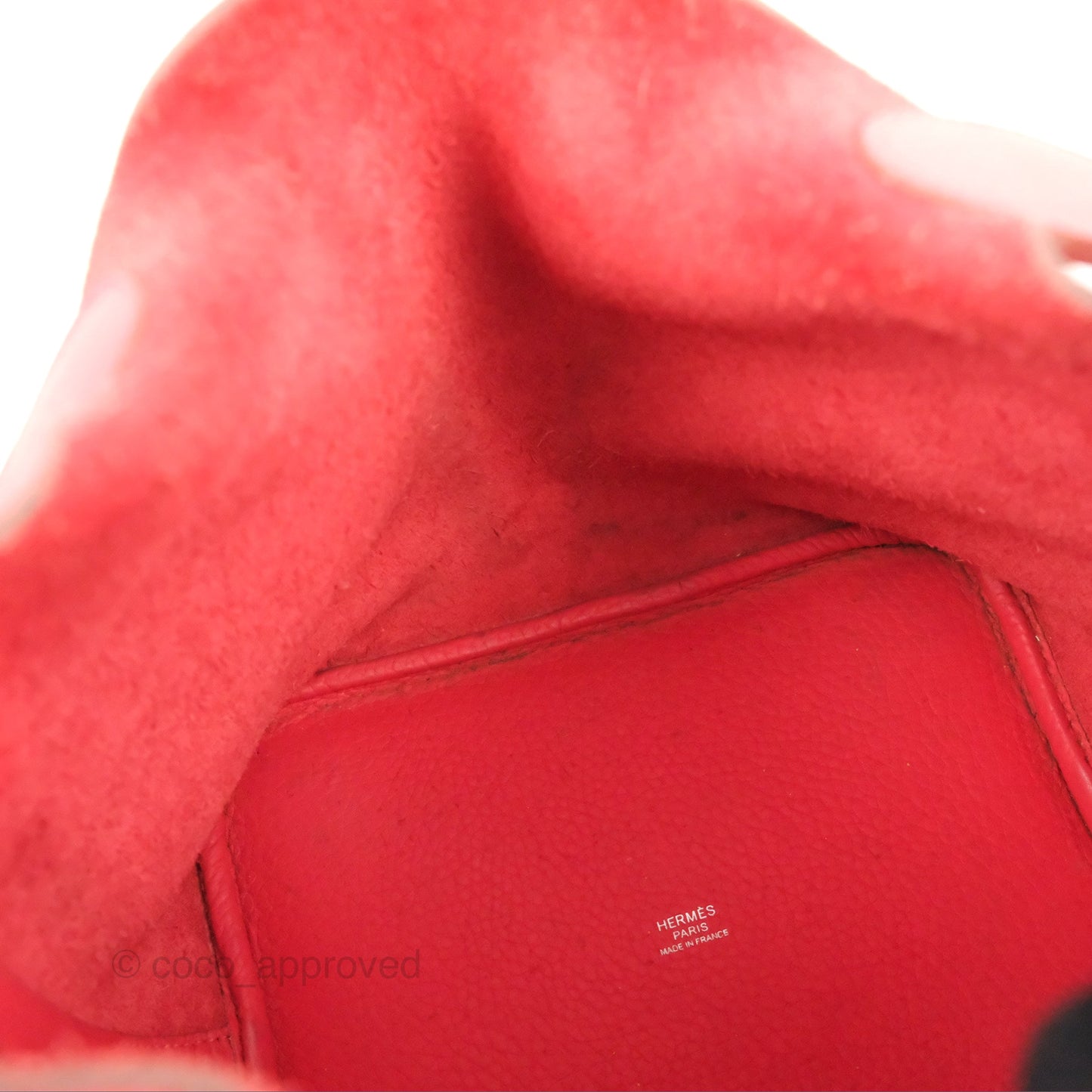 Hermès Picotin 22 Rouge Pivoine Clemence Palladium Hardware