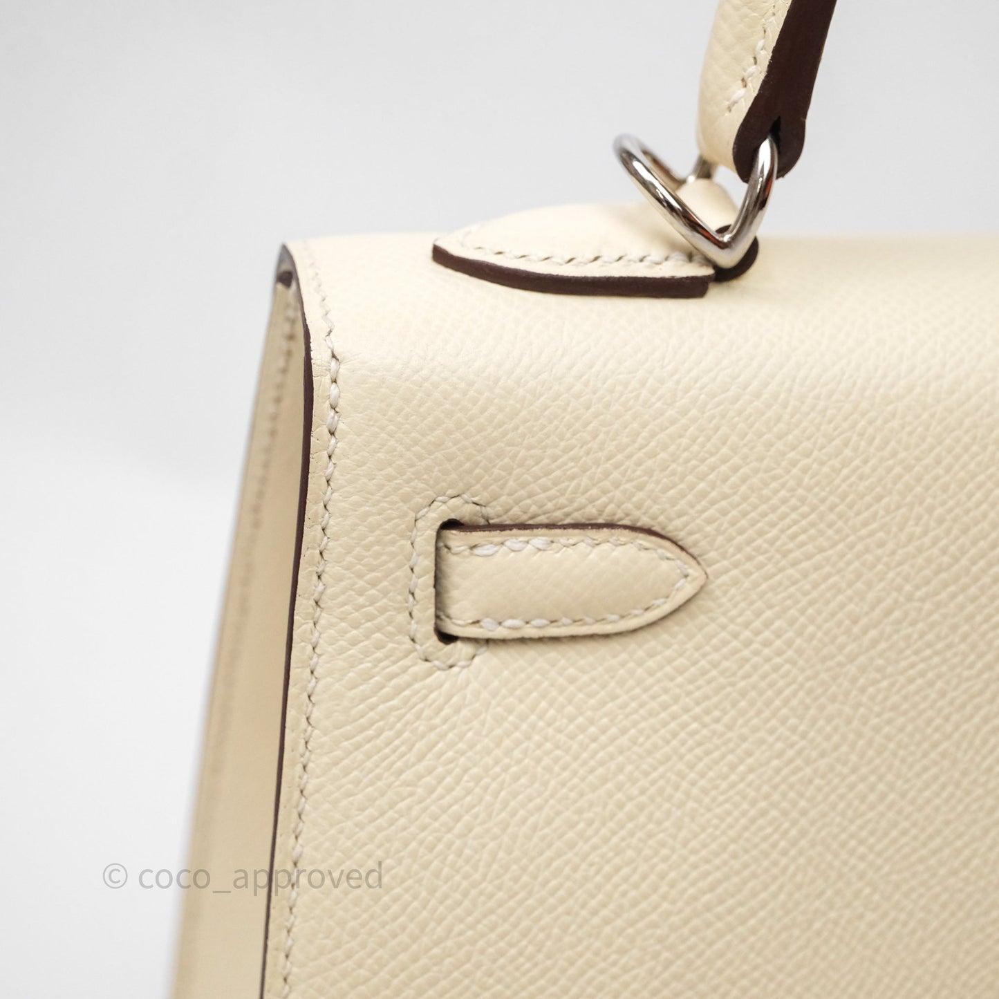 Hermes Kelly 25 Nata I2 Epsom Palladium Hardware