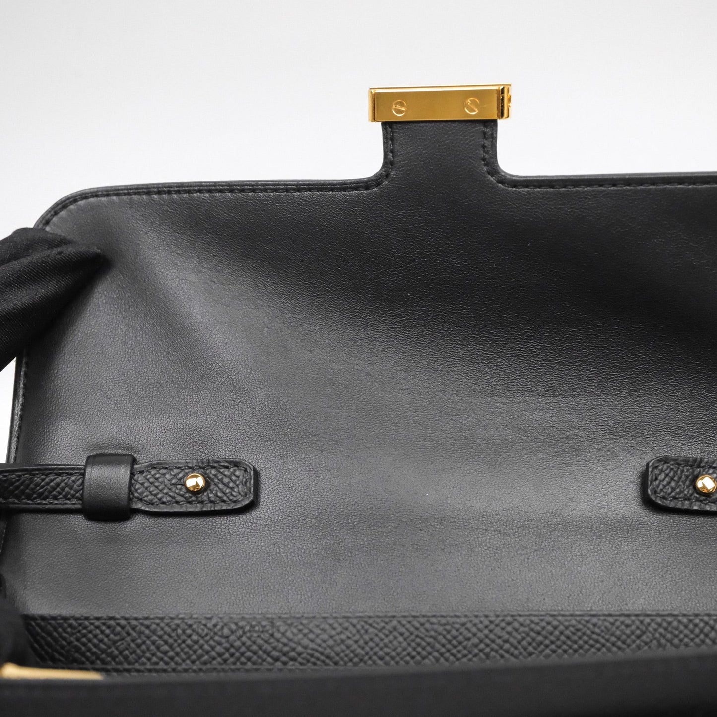 Hermès Constance Long To Go Wallet Black Noir 89 Epsom Lizard Gold Hardware