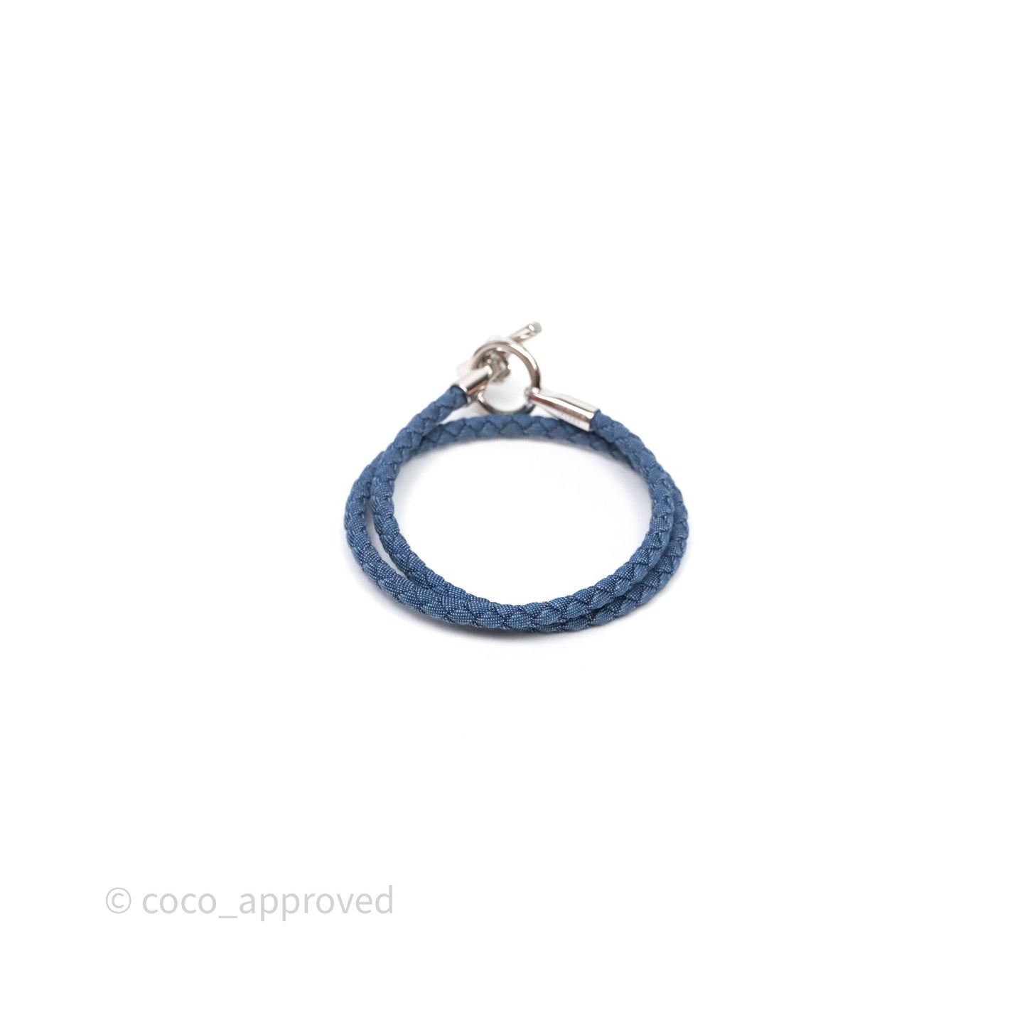 Hermès Glenan Double Tour Jean Bracelet Jean Brut Palladium Hardware