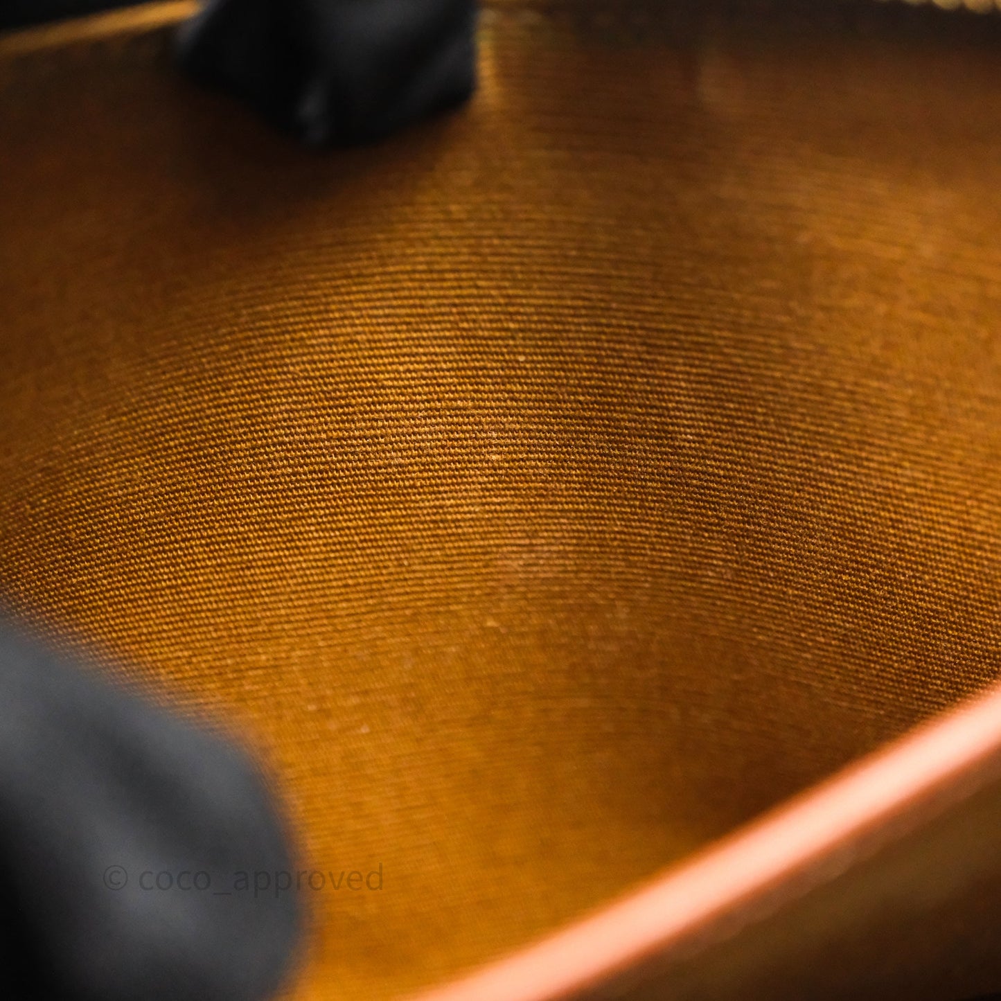 Celine Ava Bag In Triomphe Canvas Calfskin Tan
