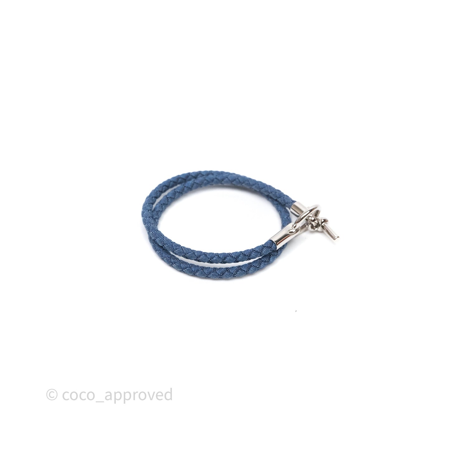 Hermès Glenan Double Tour Jean Bracelet Jean Brut Palladium Hardware