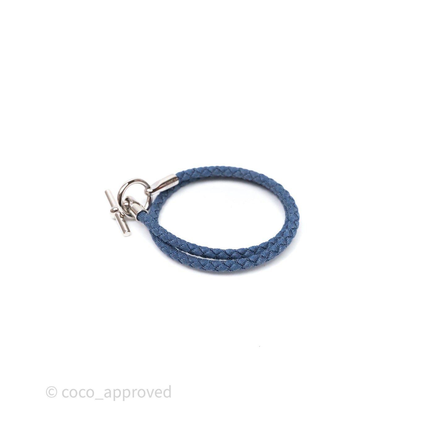 Hermès Glenan Double Tour Jean Bracelet Jean Brut Palladium Hardware