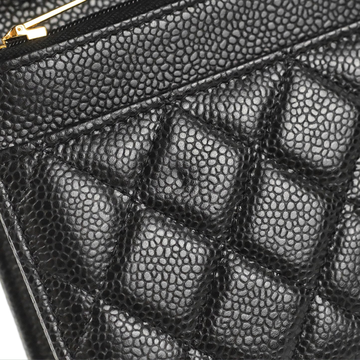 Chanel Quilted Classic WOC Black Caviar Gold Hardware