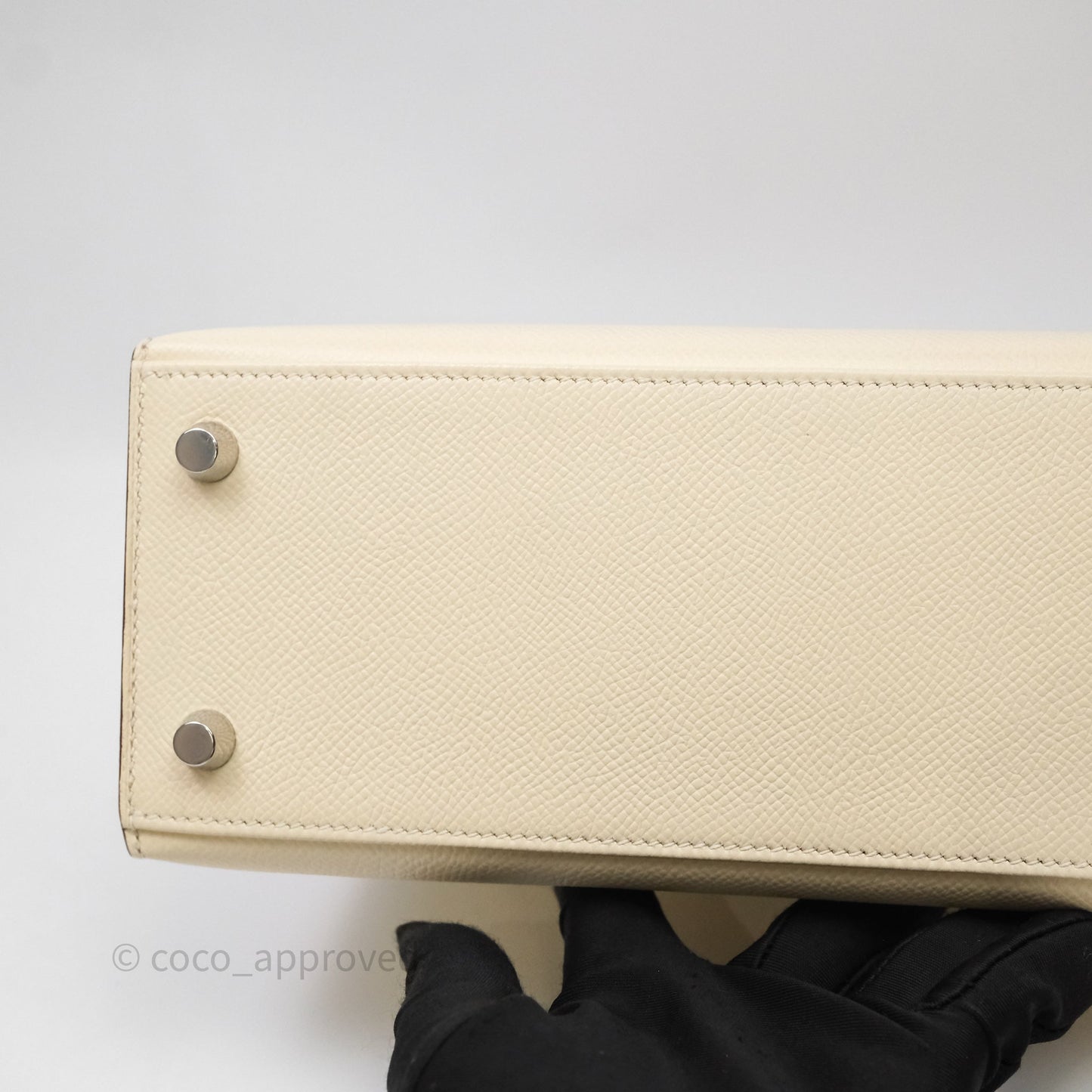 Hermes Kelly 25 Nata I2 Epsom Palladium Hardware