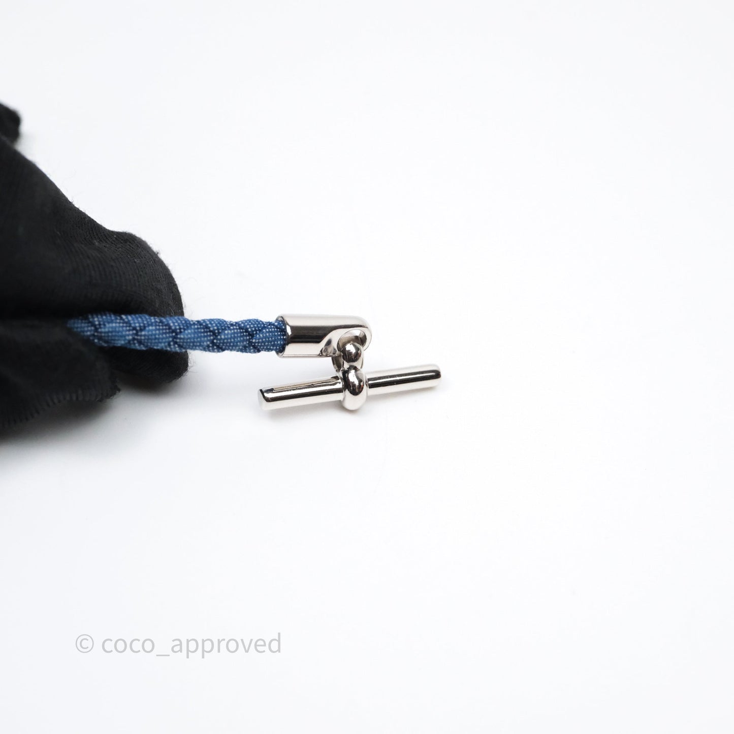 Hermès Glenan Double Tour Jean Bracelet Jean Brut Palladium Hardware