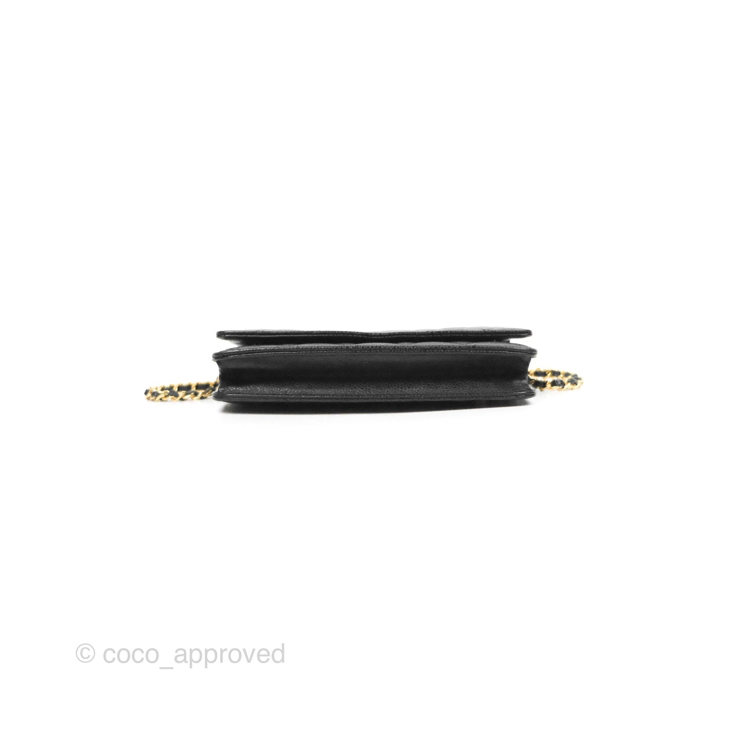 Chanel Classic Quilted WOC Black Caviar Gold Hardware
