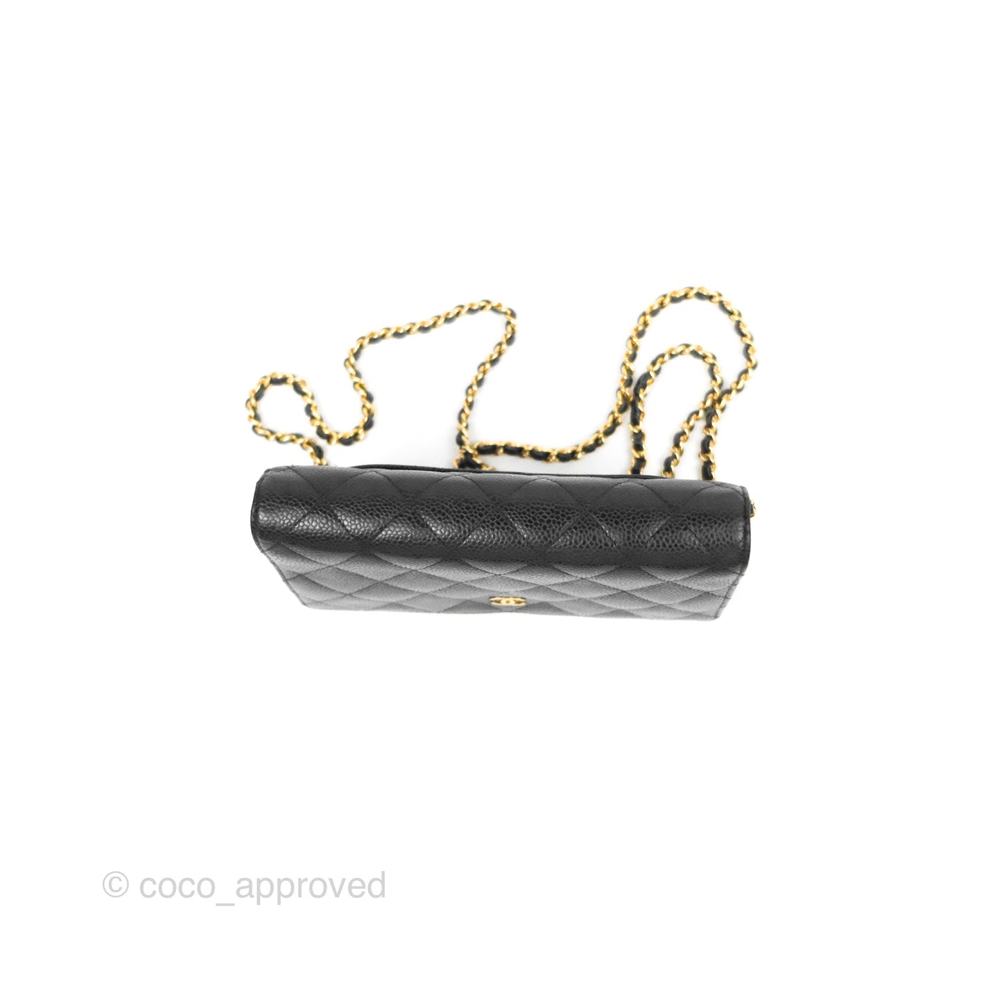 Chanel Classic Quilted WOC Black Caviar Gold Hardware