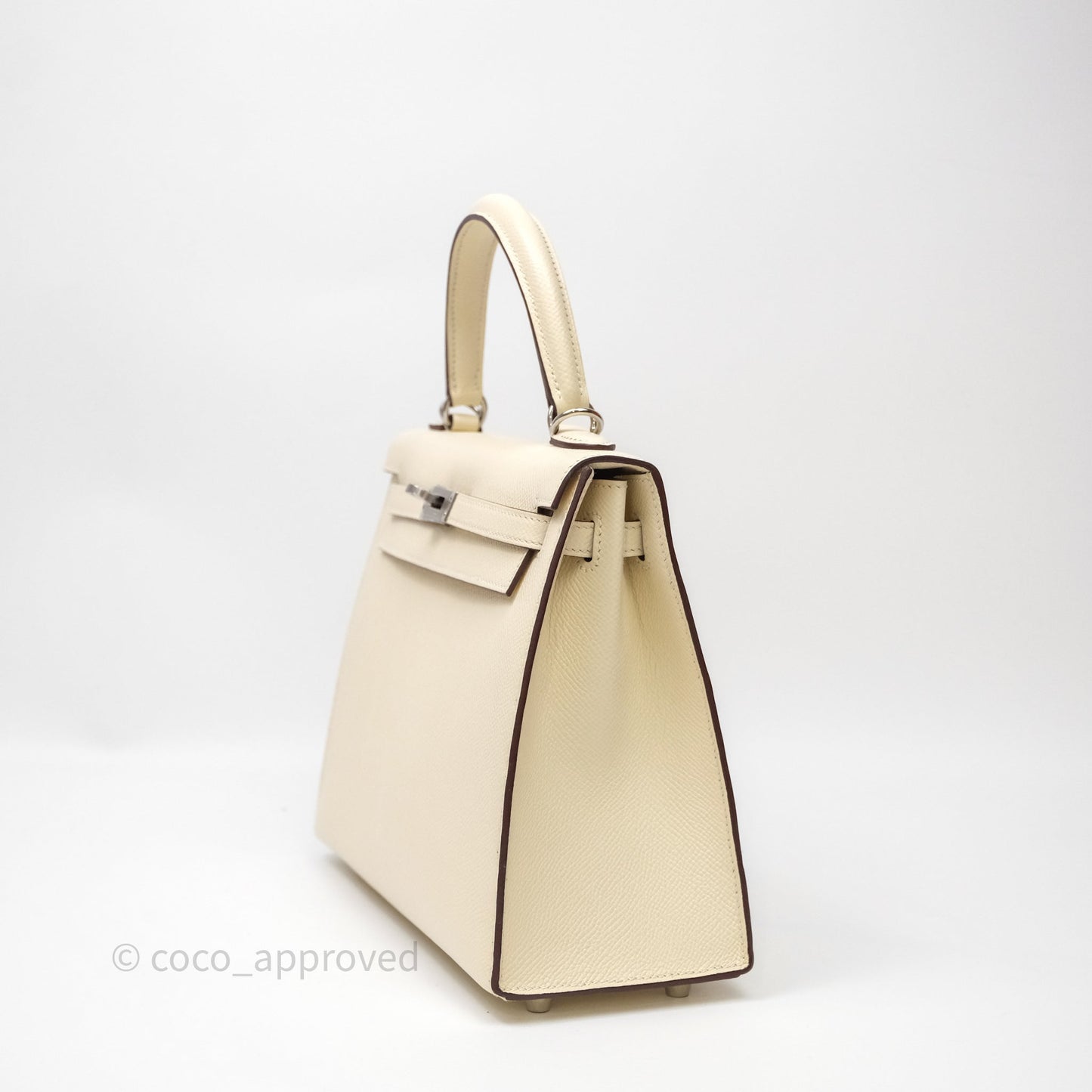 Hermes Kelly 25 Nata I2 Epsom Palladium Hardware