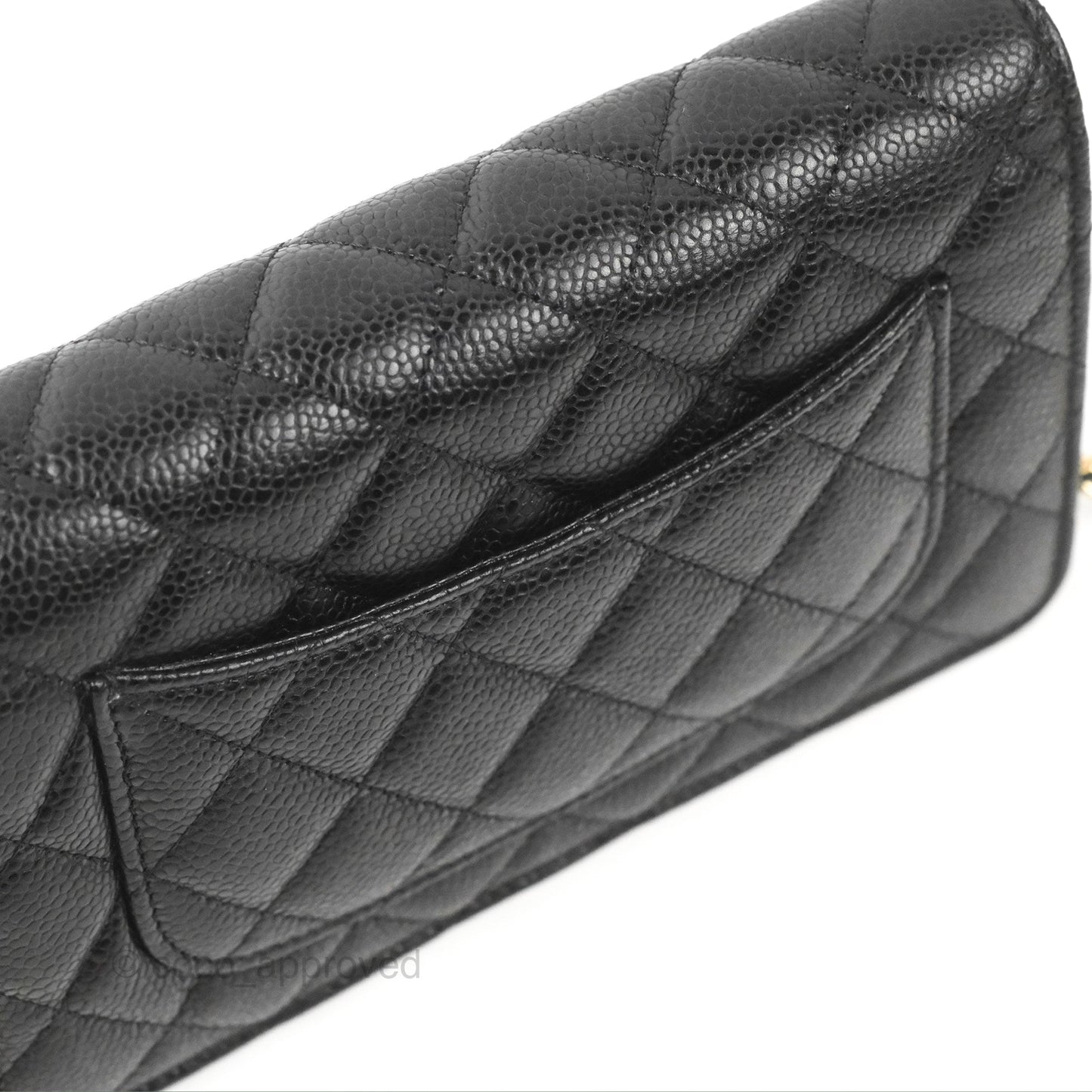 Chanel Quilted Classic WOC Black Caviar Gold Hardware
