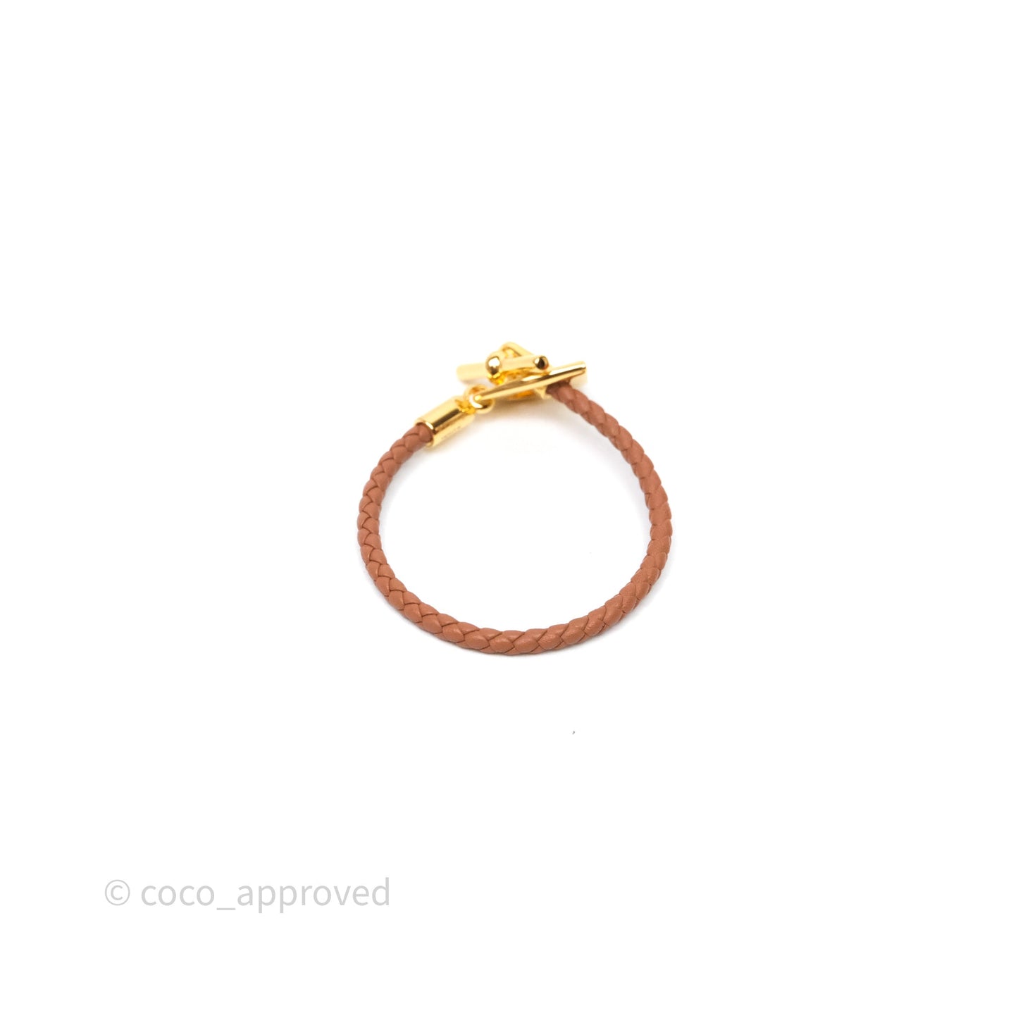 Hermès Etrier Bracelet Gold Swift Yellow Gold Hardware
