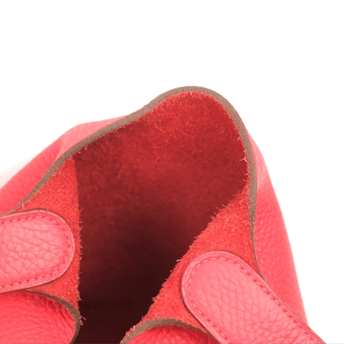 Hermès Picotin 22 Rouge Pivoine Clemence Palladium Hardware