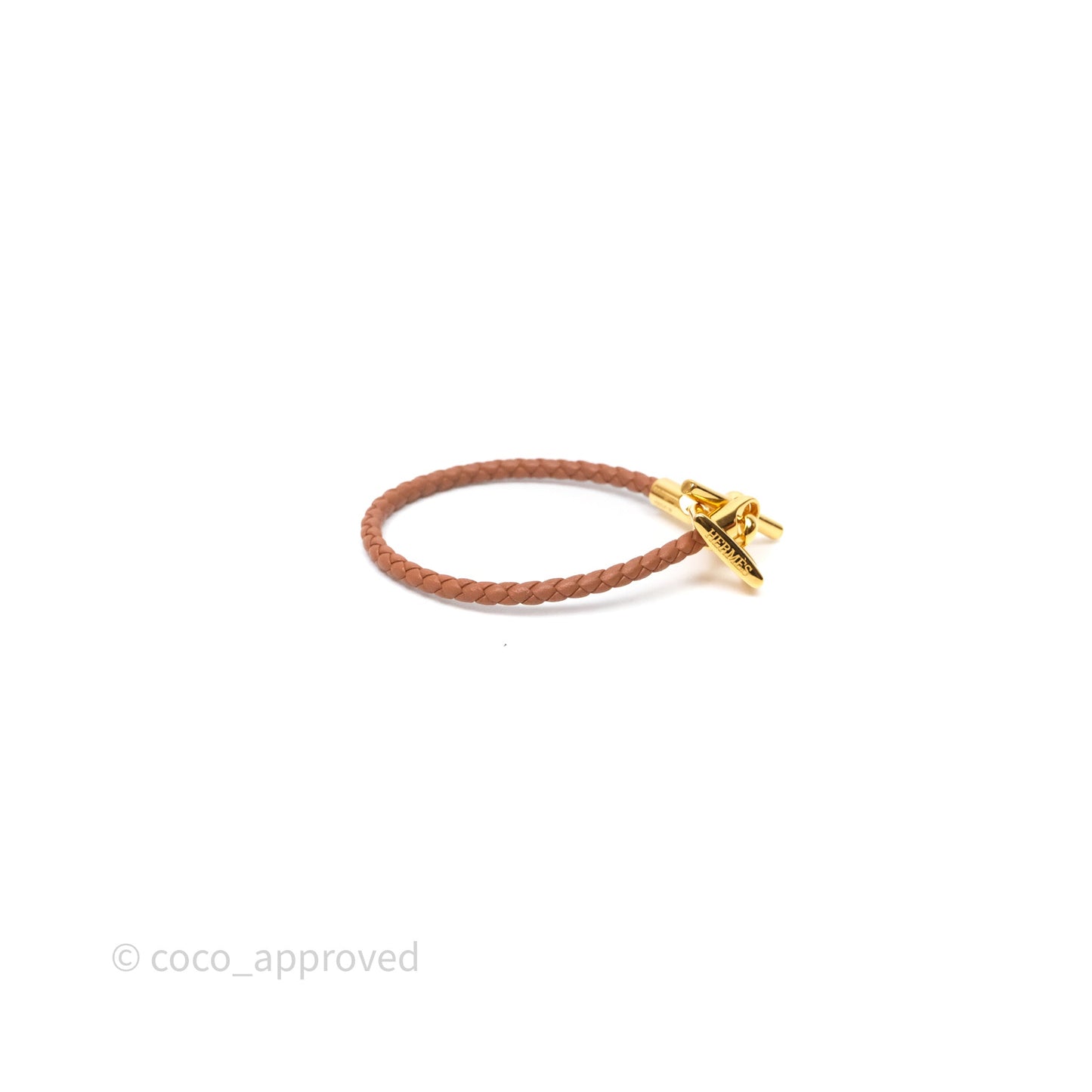 Hermès Etrier Bracelet Gold Swift Yellow Gold Hardware