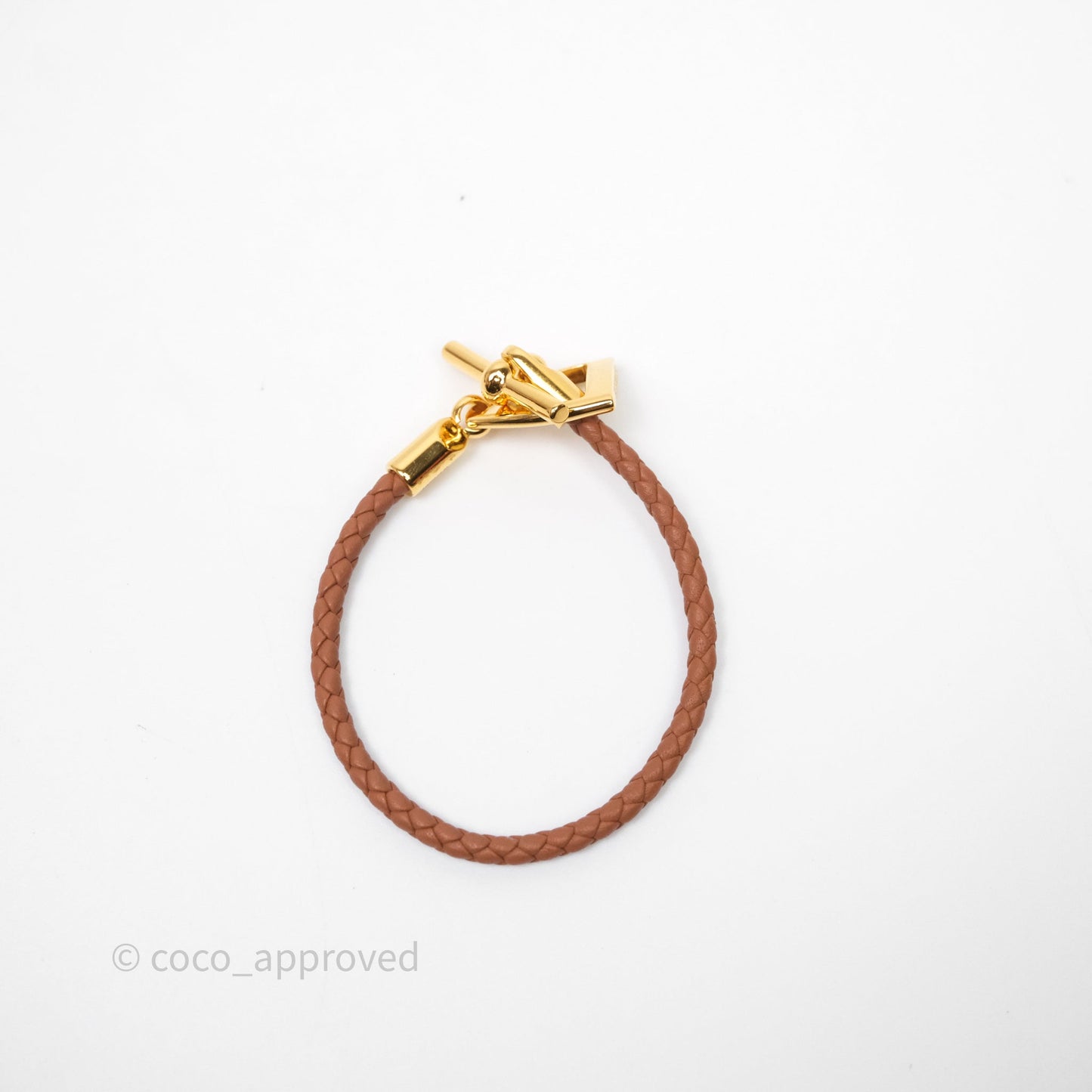 Hermès Etrier Bracelet Gold Swift Yellow Gold Hardware