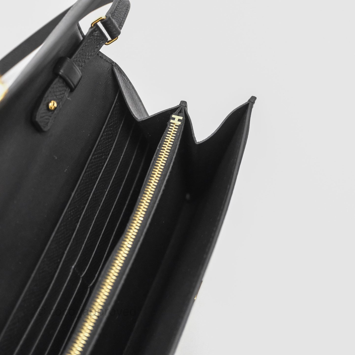 Hermès Constance Long To Go Wallet Black Noir 89 Epsom Lizard Gold Hardware