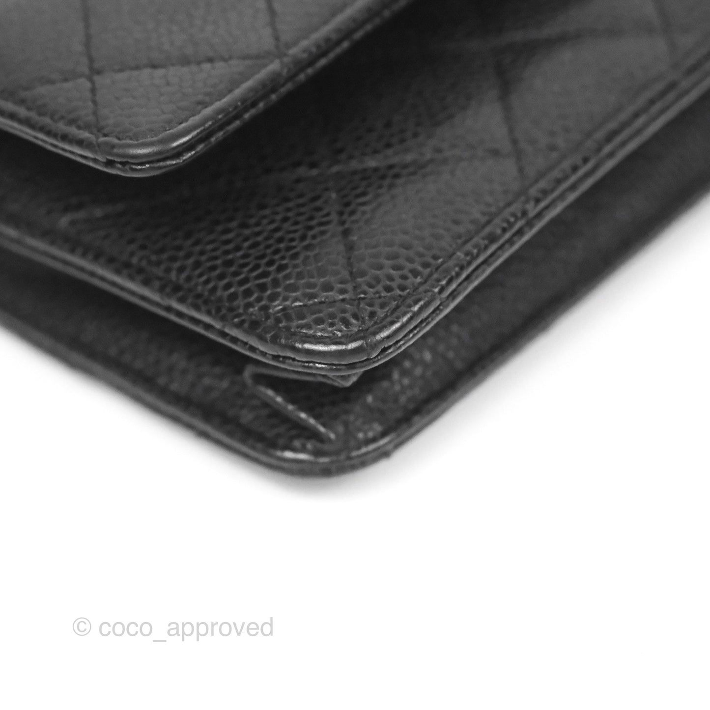 Chanel Classic Quilted WOC Black Caviar Gold Hardware