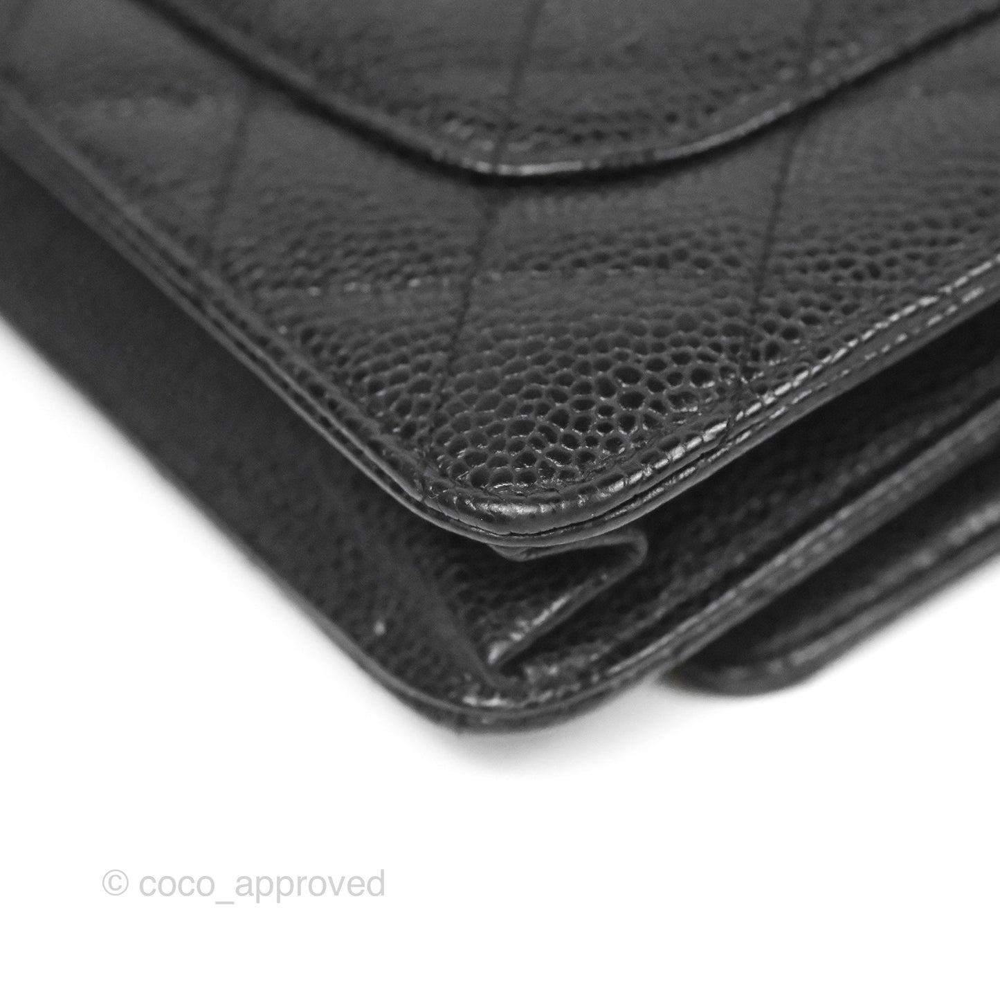 Chanel Classic Quilted WOC Black Caviar Gold Hardware