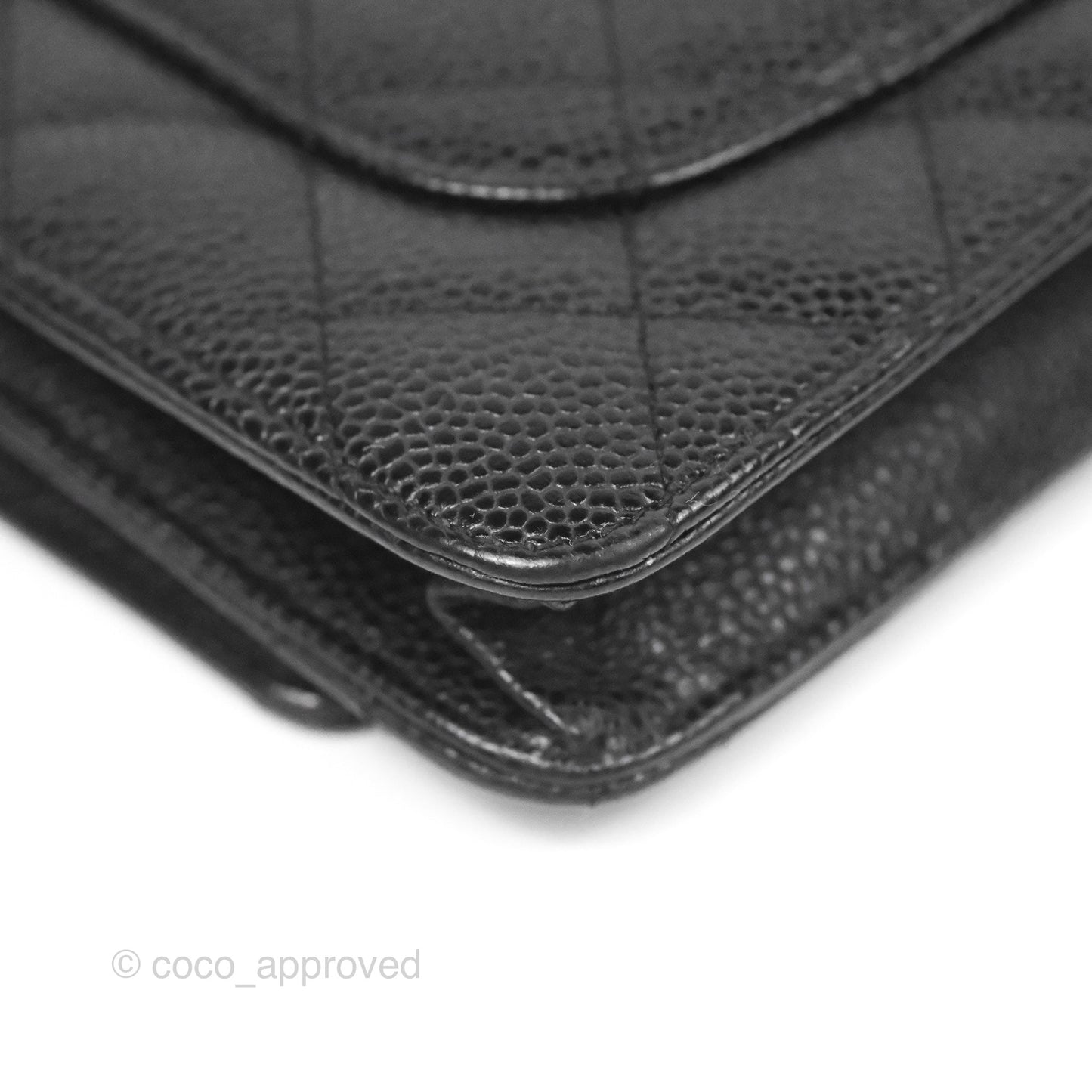 Chanel Classic Quilted WOC Black Caviar Gold Hardware
