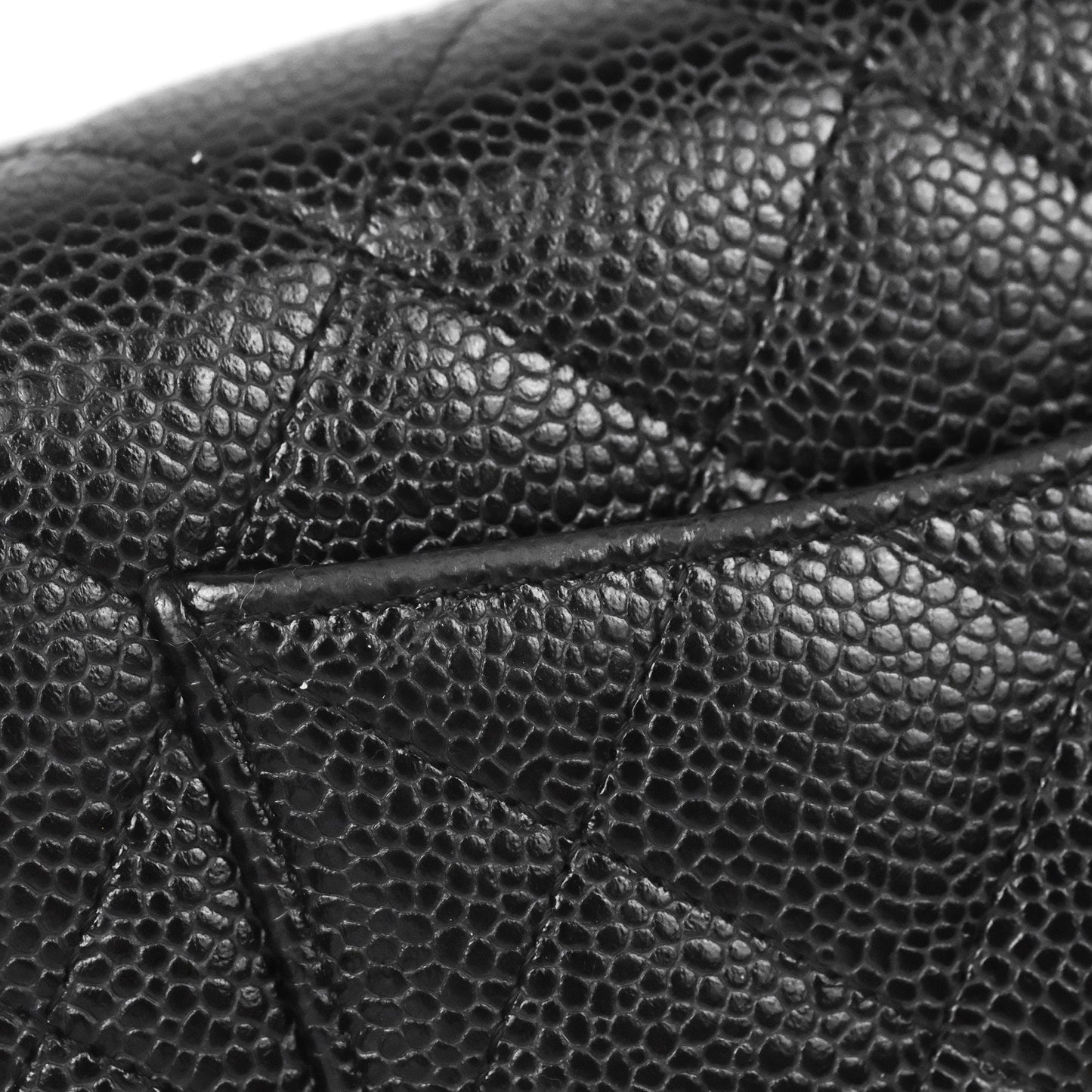 Chanel Classic Quilted WOC Black Caviar Gold Hardware